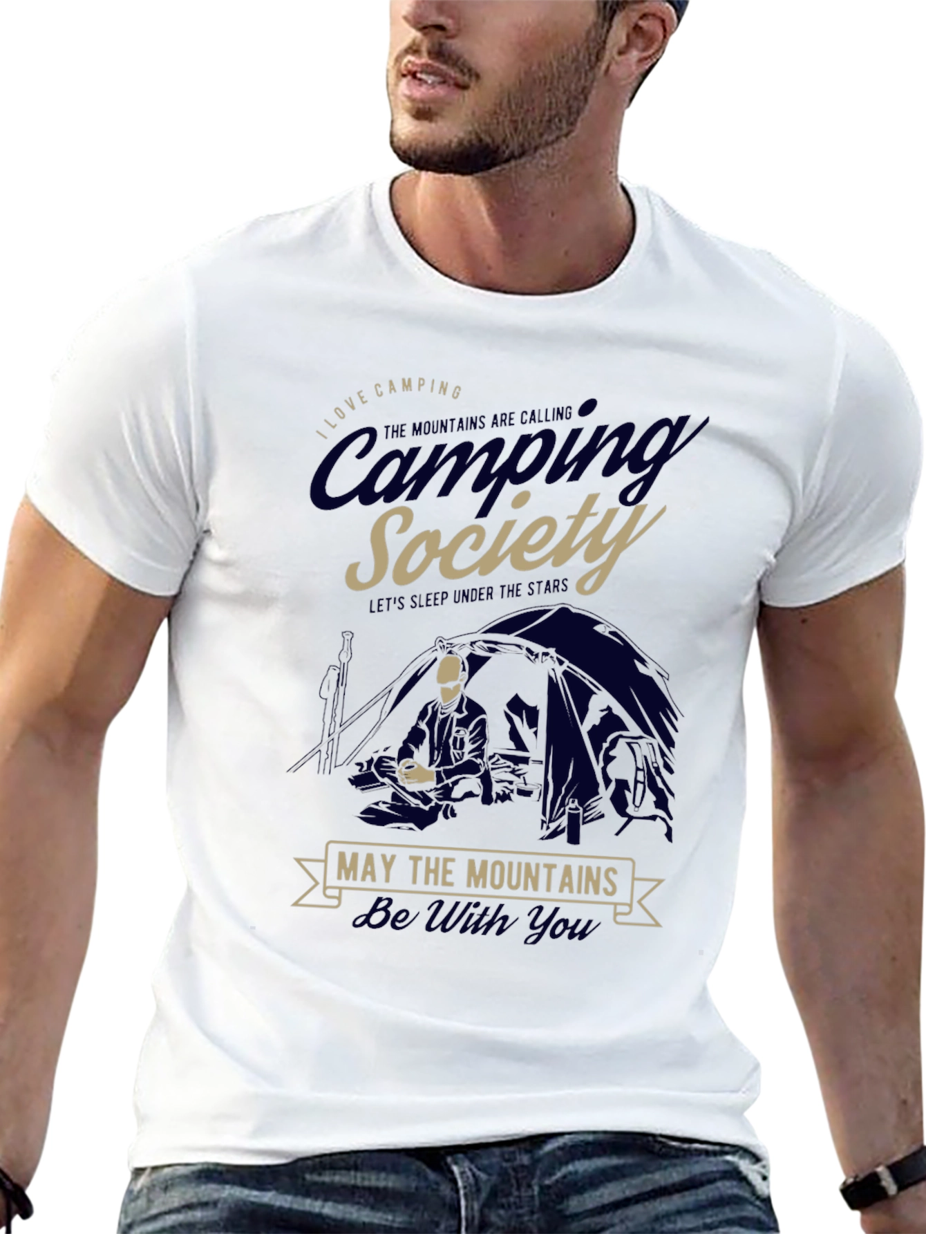 Camping Society T-Shirt - Mountains Adventure