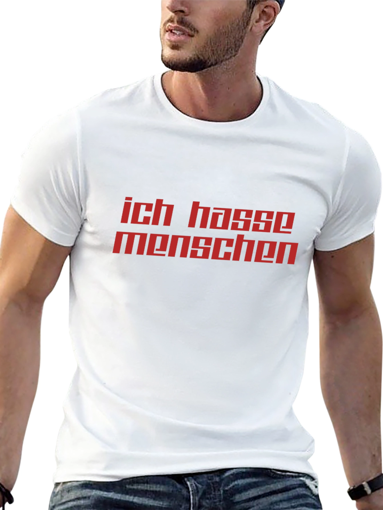 Ich Hasse Menschen T-Shirt - Bold Statement Tee