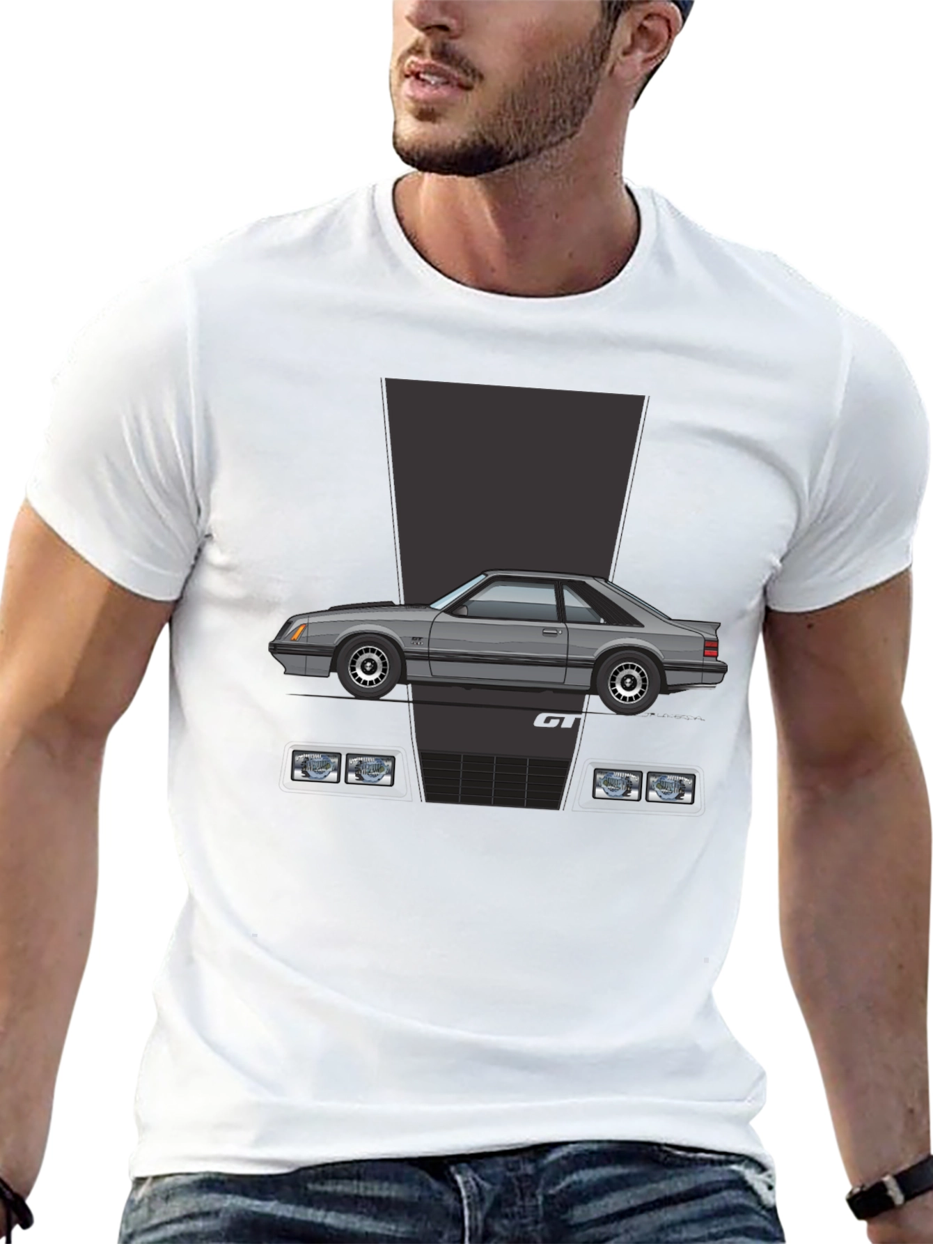Fox Body Mustang T-Shirt - Retro Car Graphic Tee