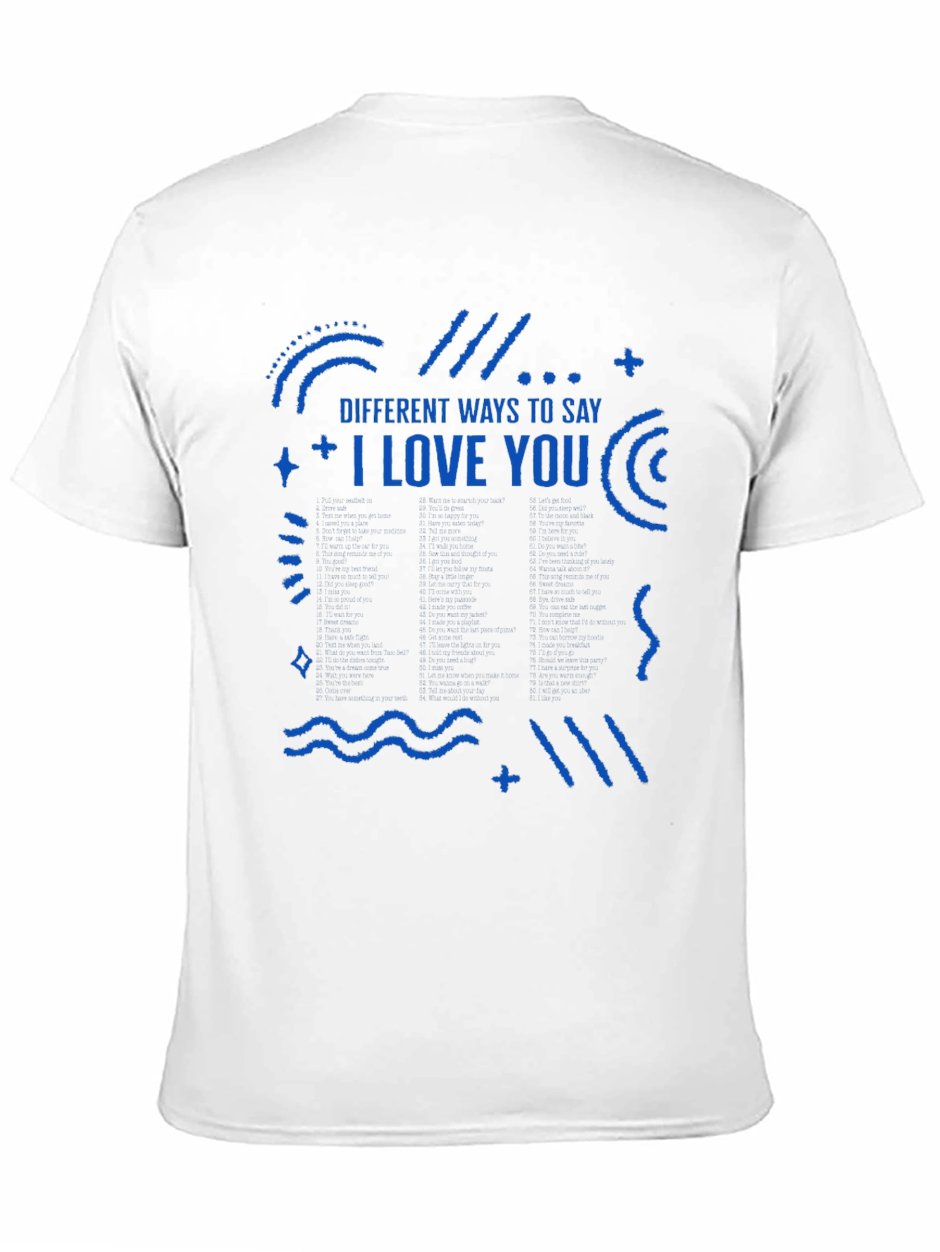I Love You Graphic Tee - Mens Black T-Shirt