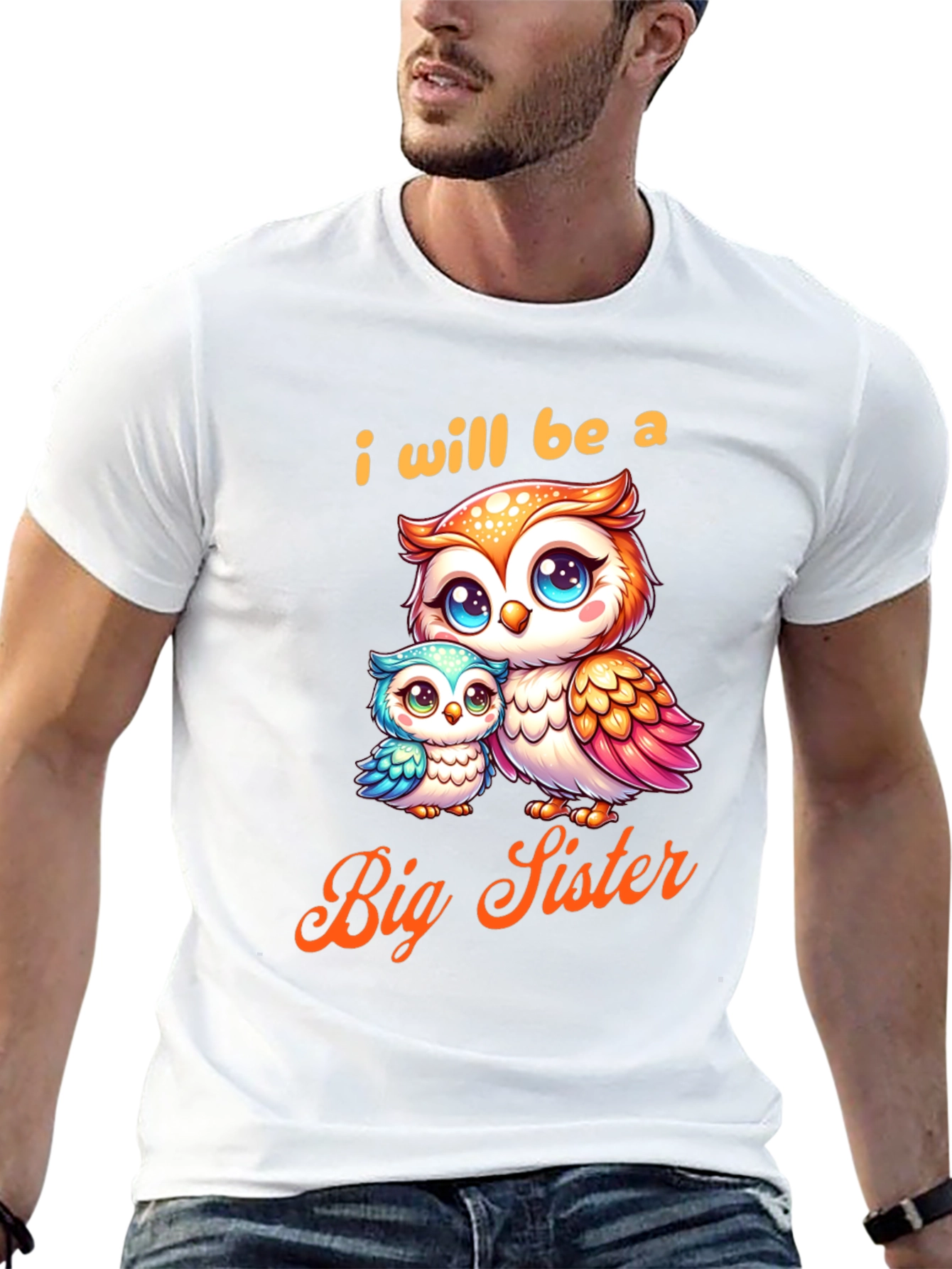 I Will Be a Big Sister Owl T-Shirt