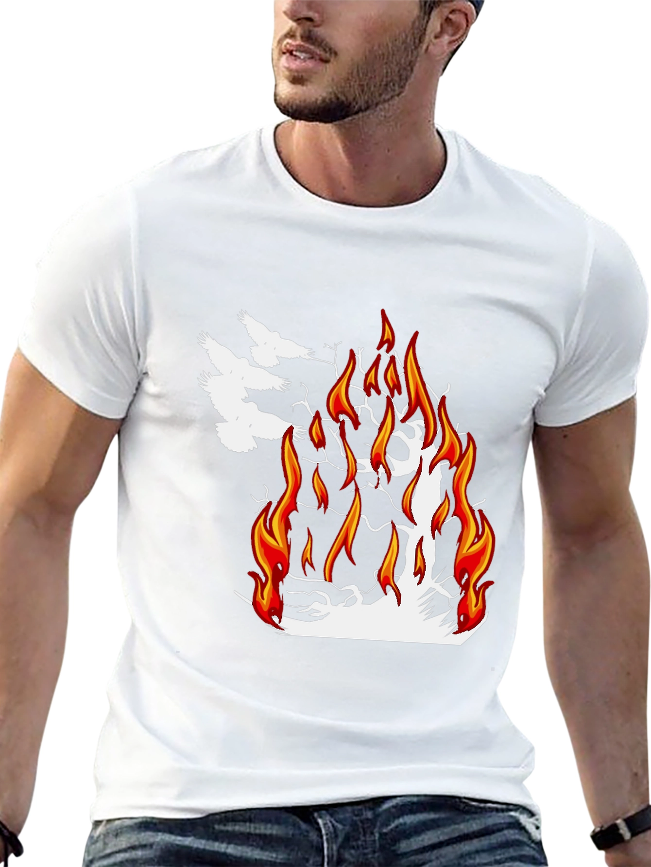 Burning Tree Graphic Tee