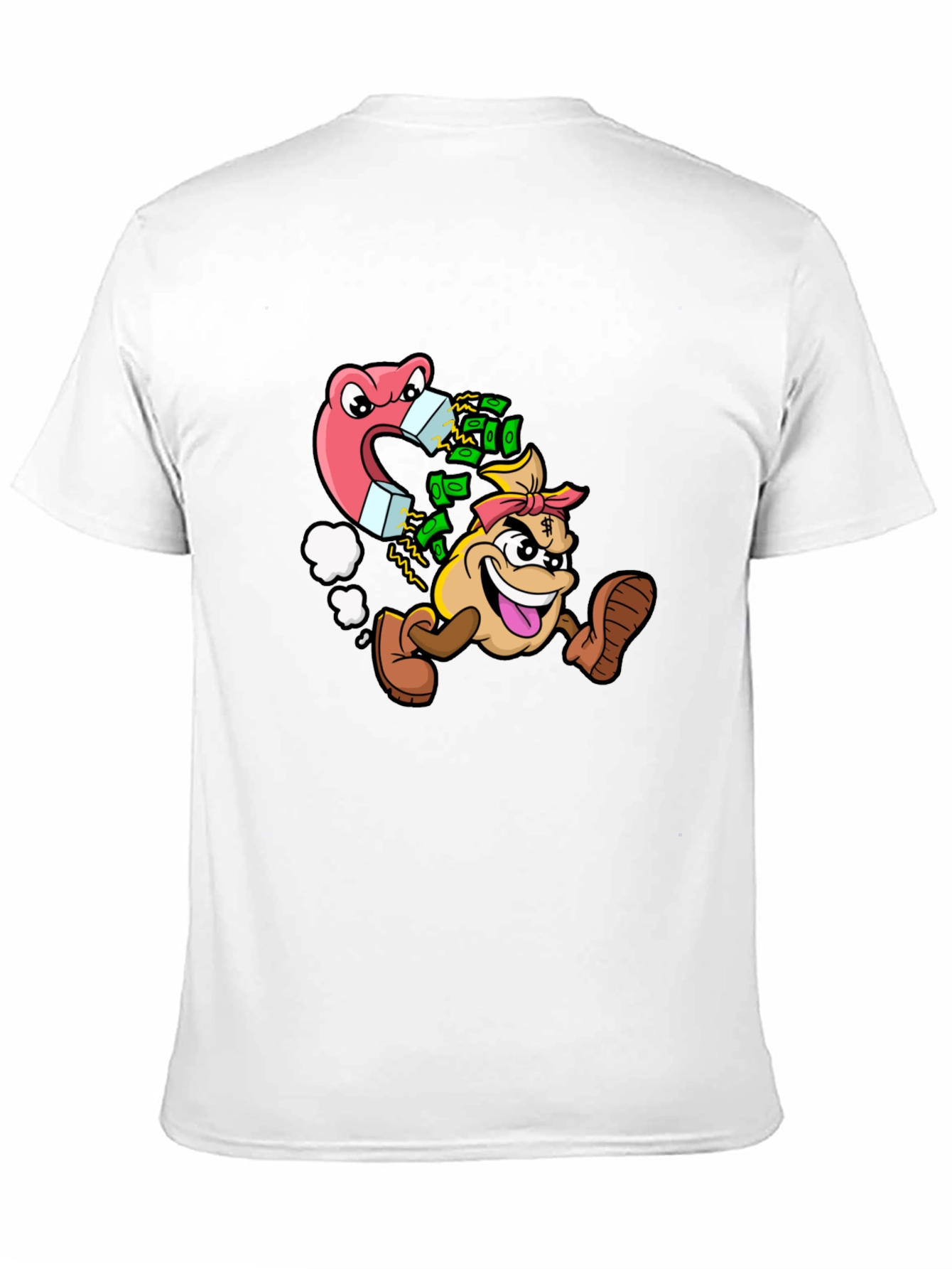 Money Magnet Graphic Tee - Black Cotton T-Shirt