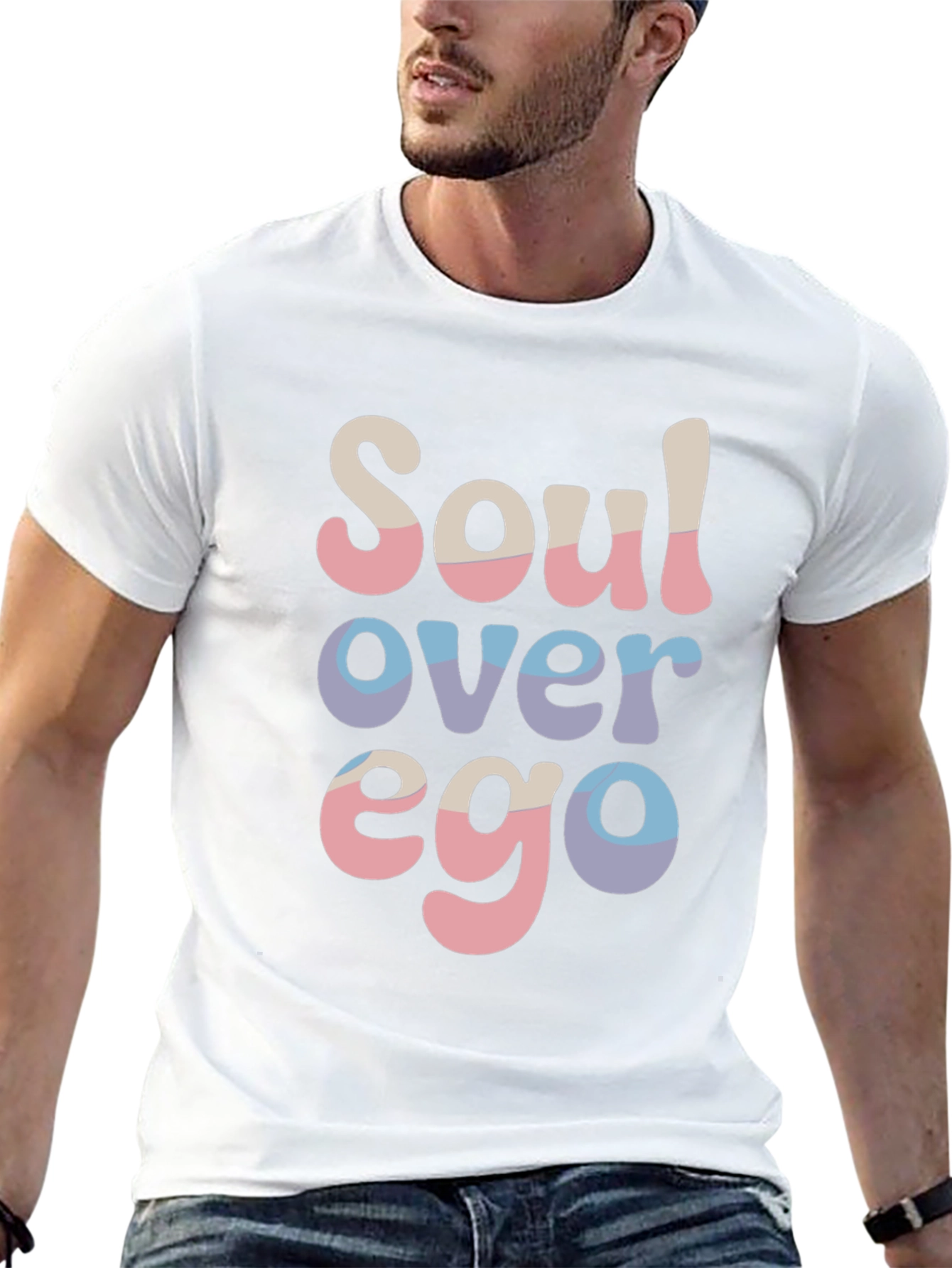 Soul Over Ego Black Graphic T-Shirt