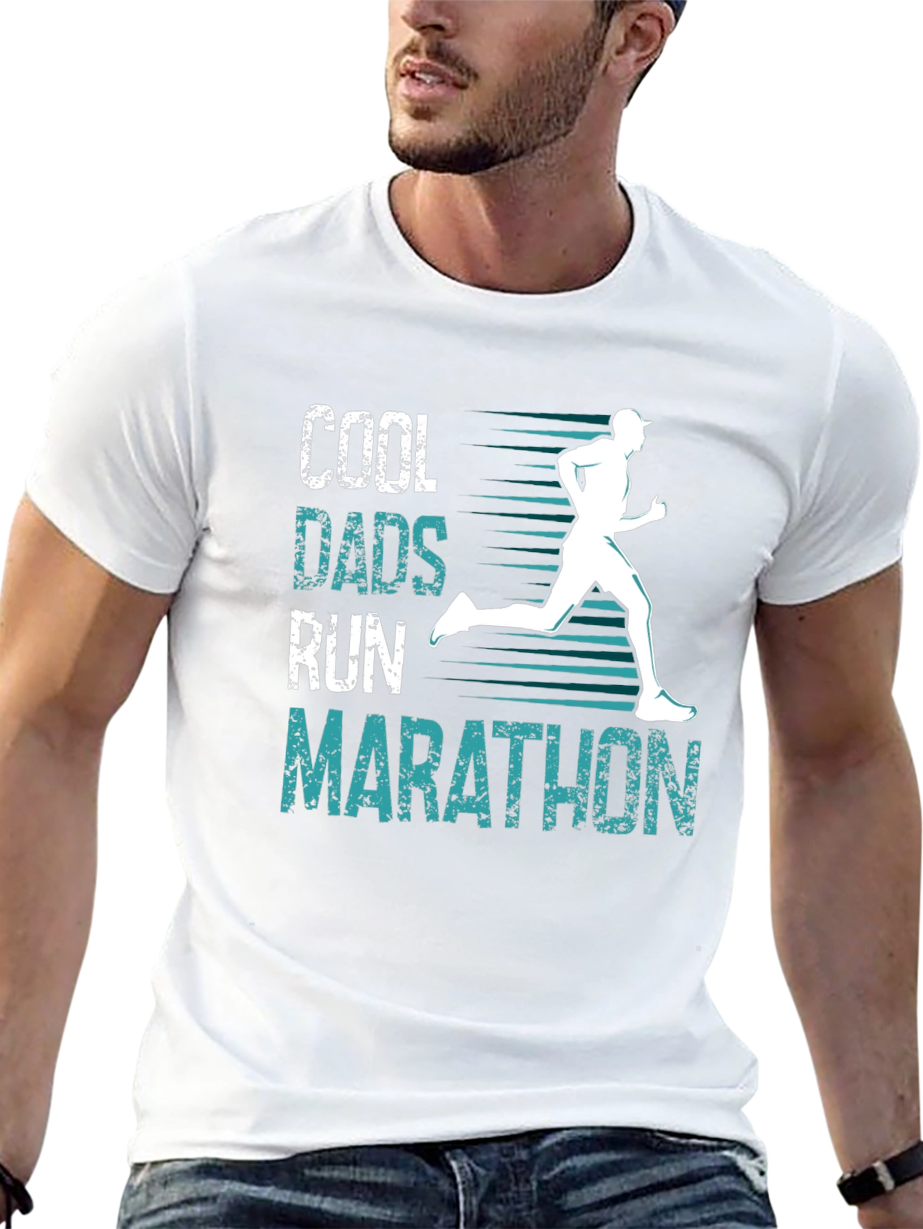 Cool Dads Run Marathon T-Shirt
