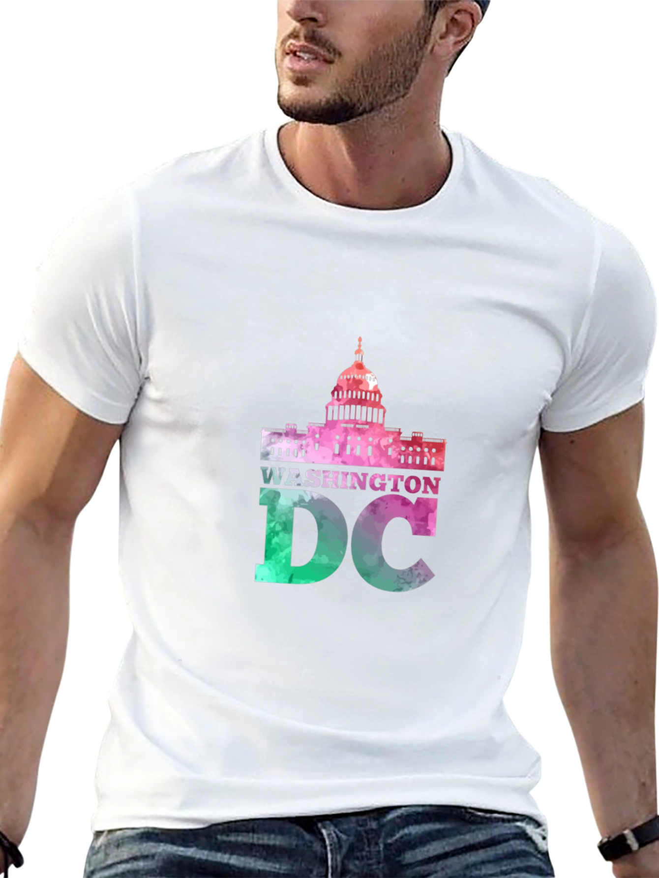 Washington DC Capitol Building Graphic T-Shirt
