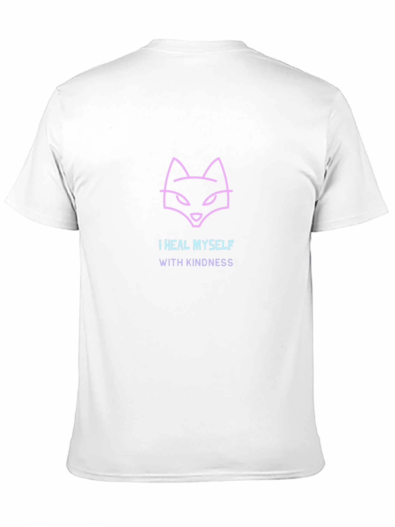 Kindness Heals T-Shirt - Unique Neon Fox Design