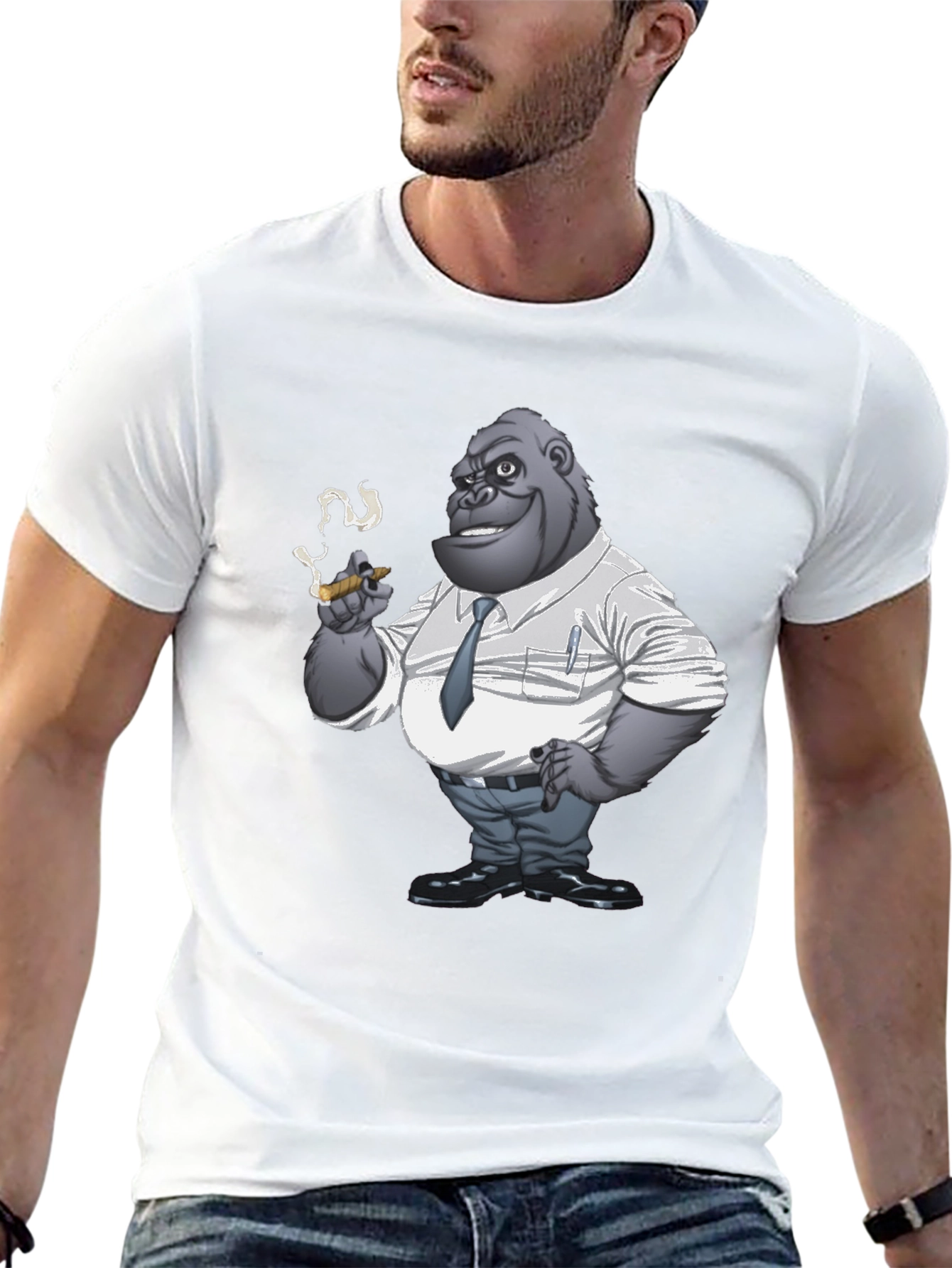 Gorilla Boss T-Shirt - Funny Animal Tee