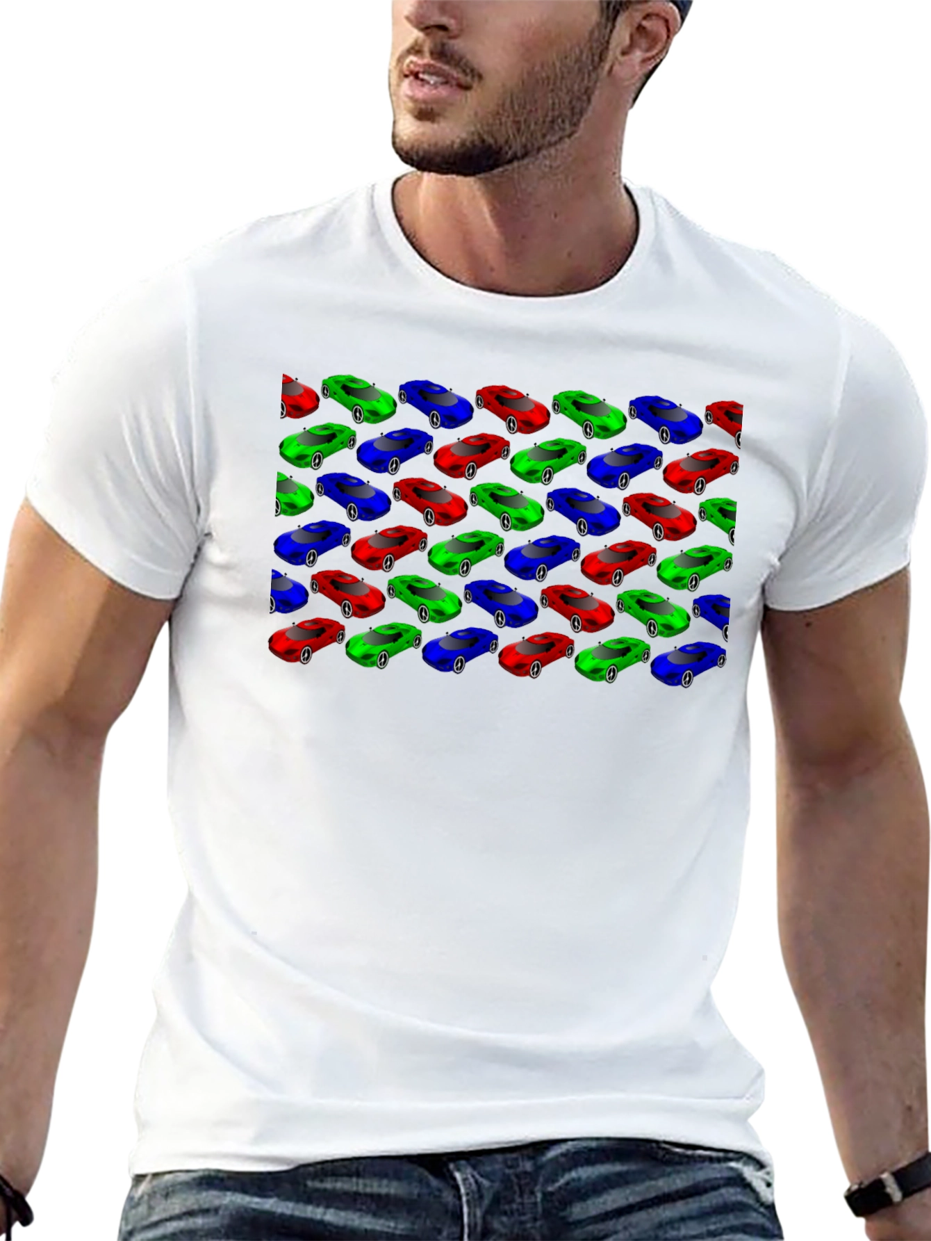 Cars Pattern T-Shirt: Unique Design Comfortable Fit