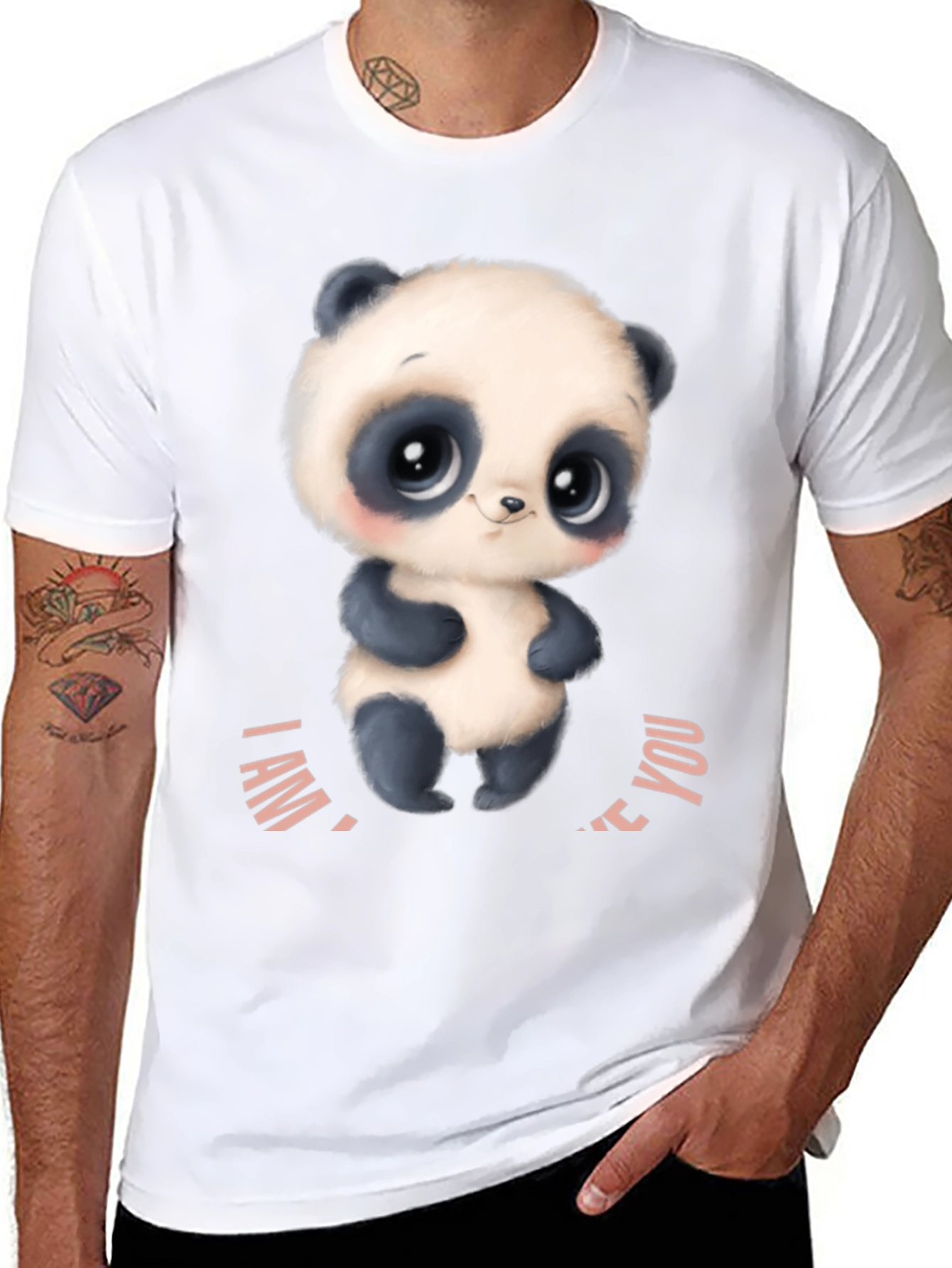 Cute Panda I Love You T-Shirt