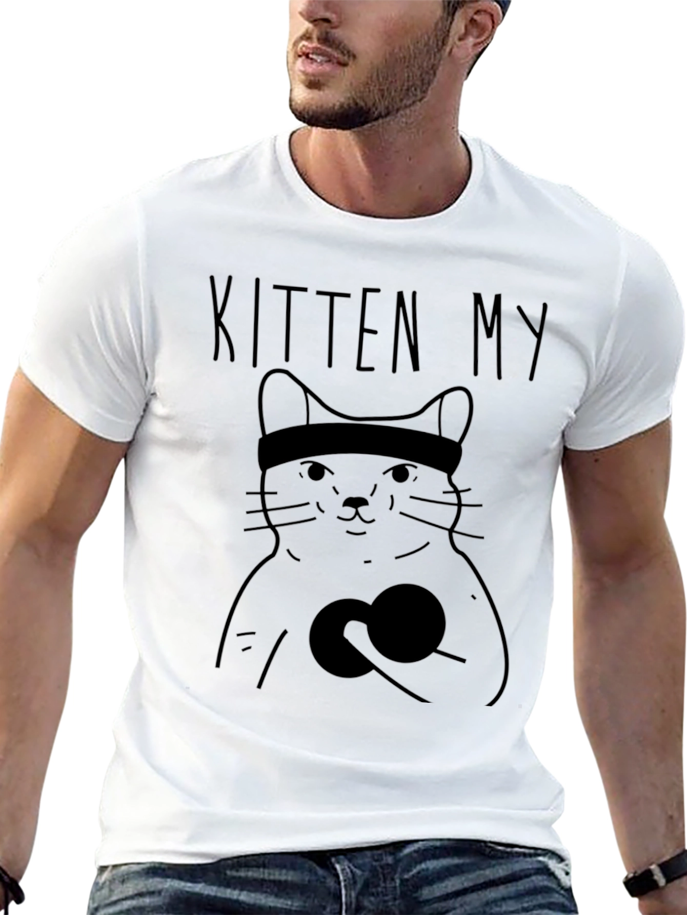 Kitten My Funny Cat Workout T-Shirt