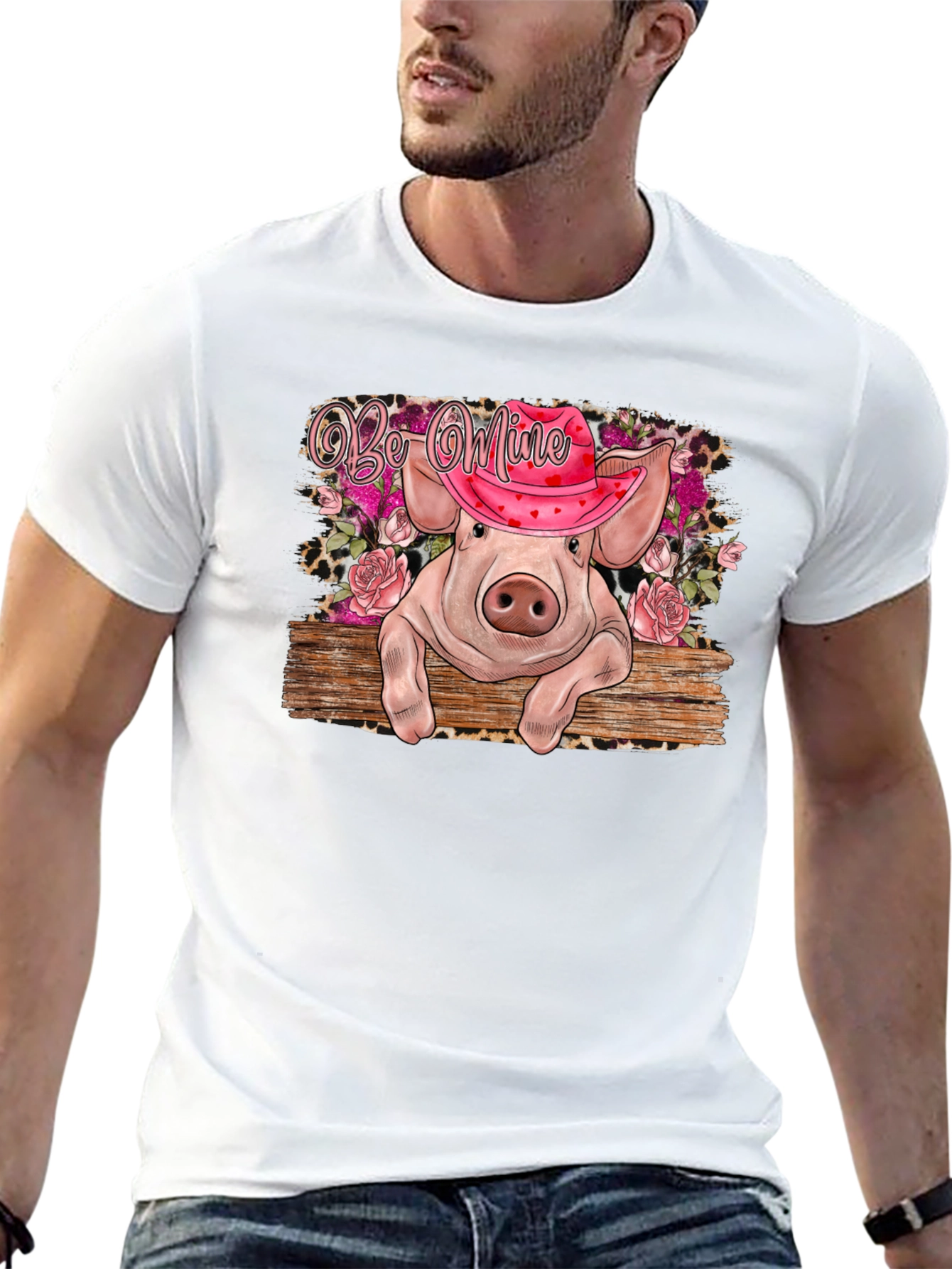 Valentines Pig Graphic Tee