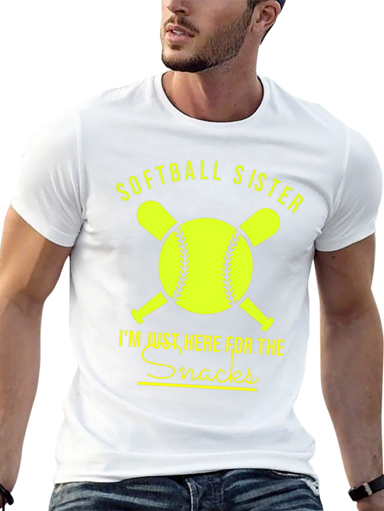 Softball Sister Snacks Graphic Tee