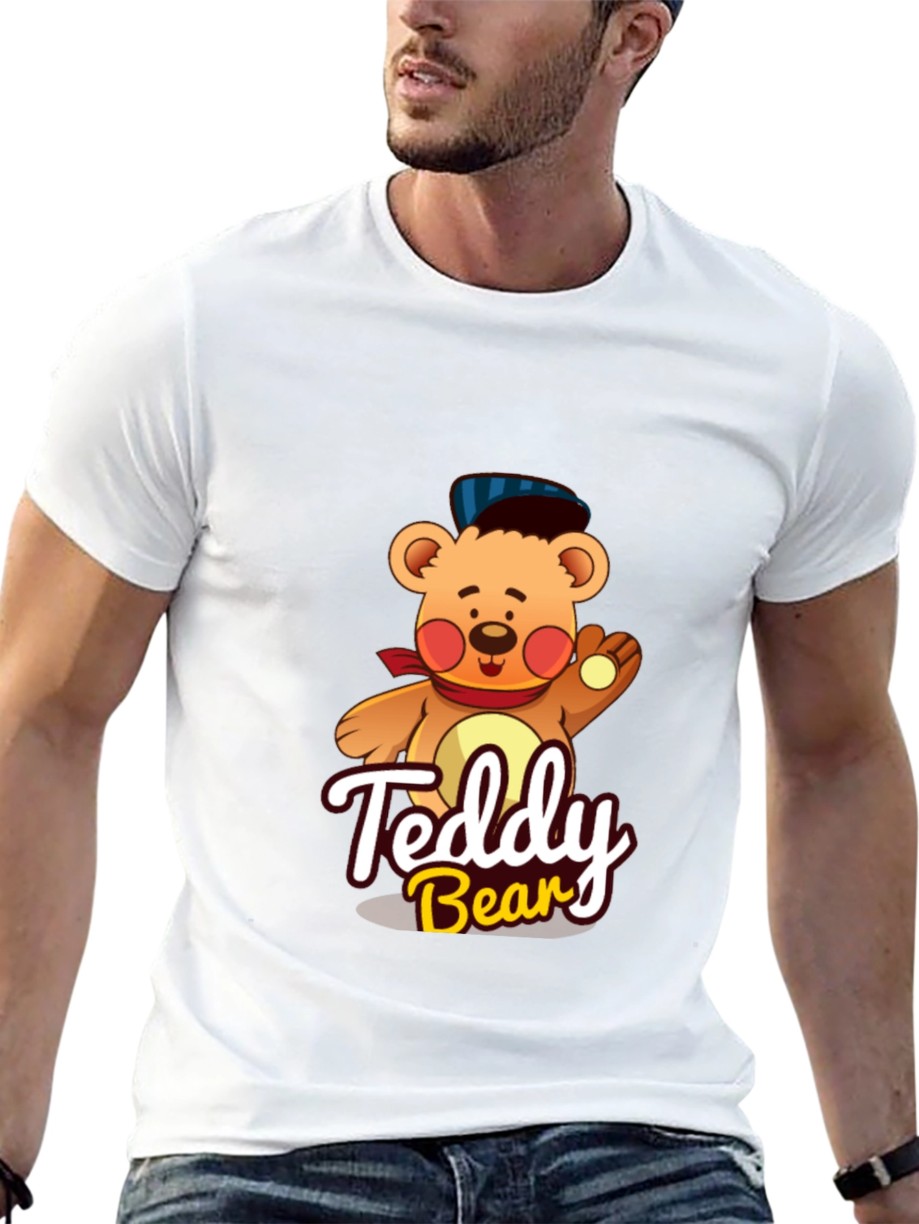 Teddy Bear Graphic Tee - Cute Cartoon Design