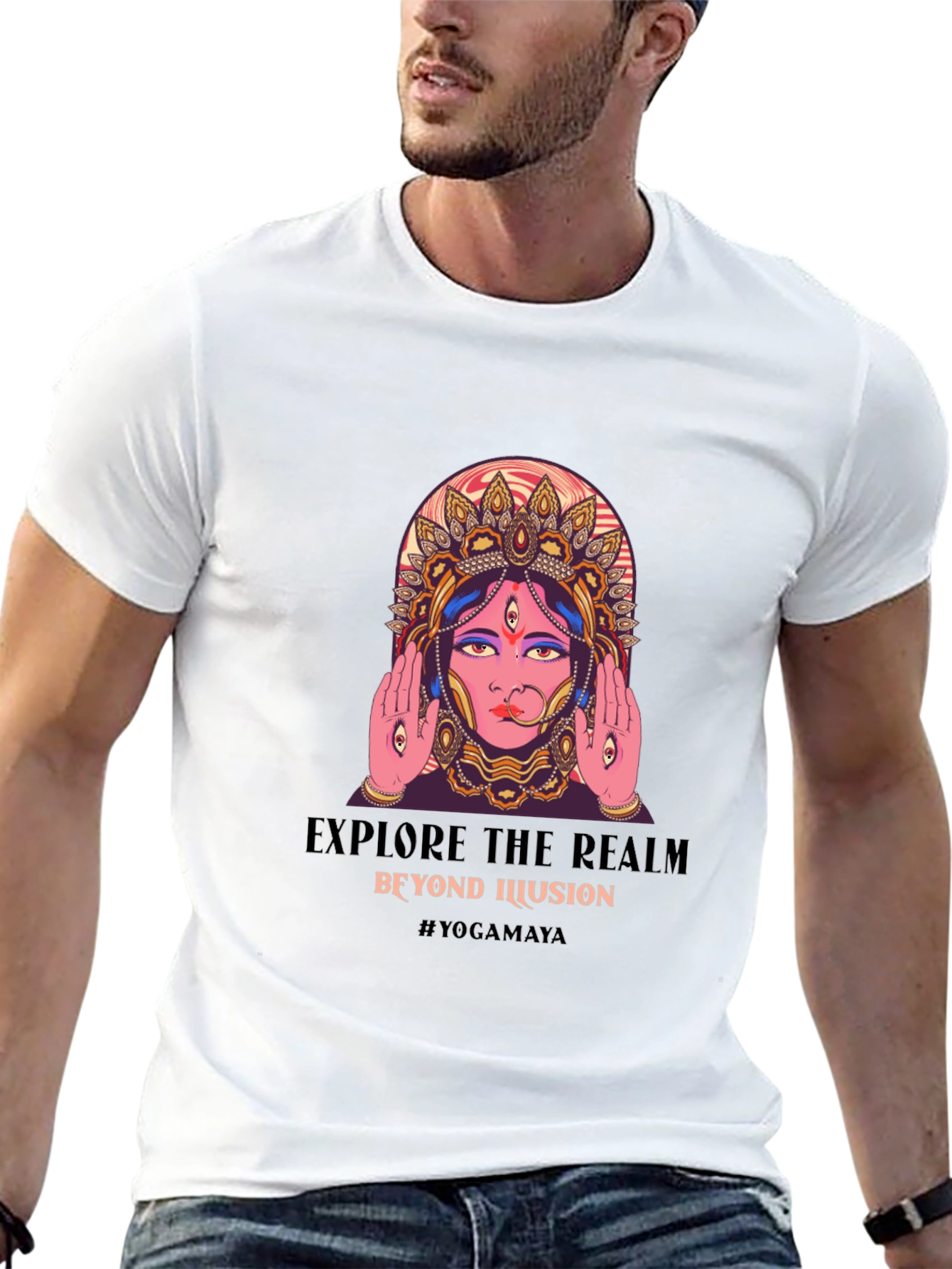 Yogamaya Graphic Tee - Explore Beyond Illusion