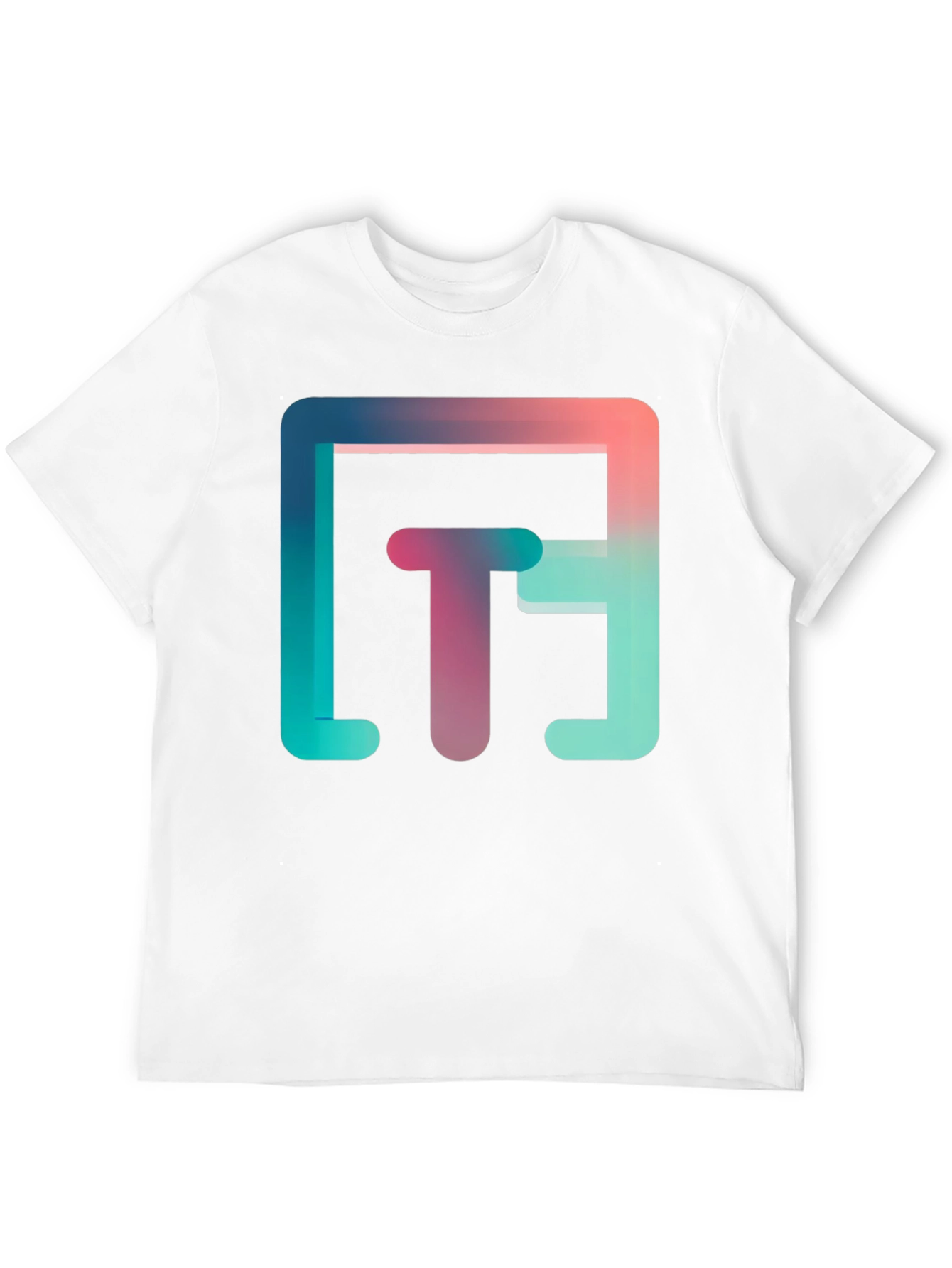 Abstract Gradient Graphic Tee - Modern Style