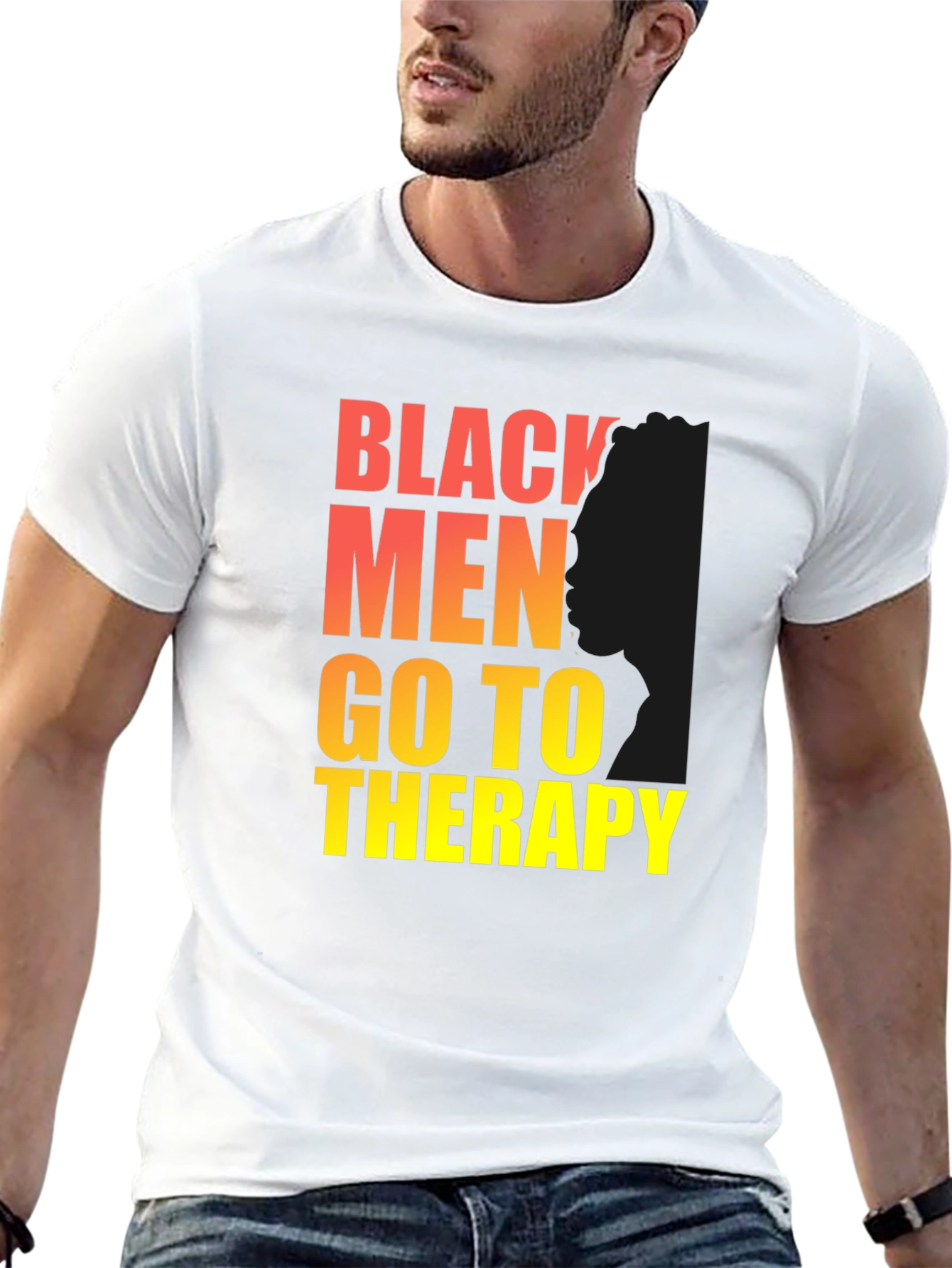 Black Men Go To Therapy T-Shirt