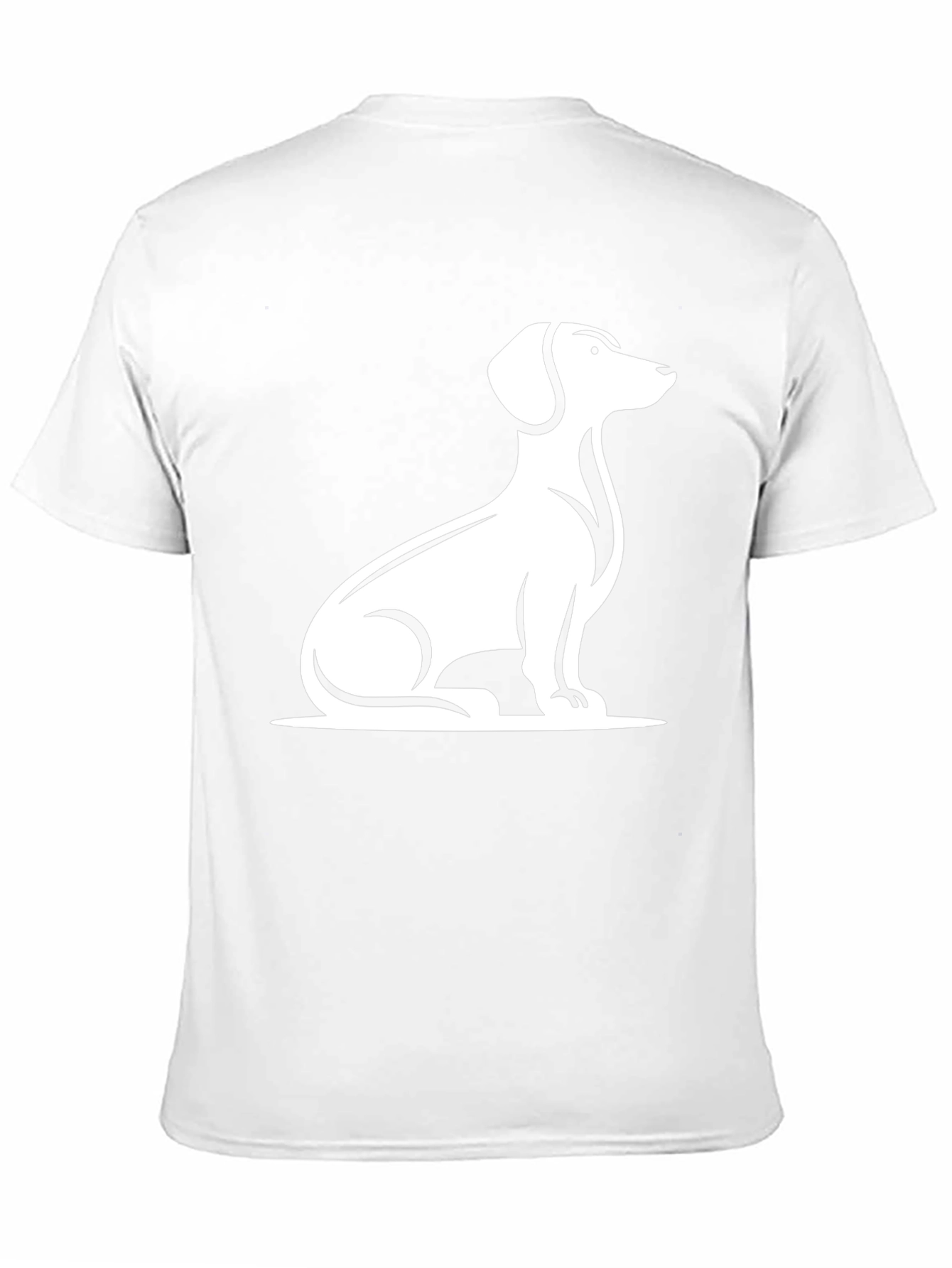 Dachshund Dog Graphic Tee - Black Cotton T-Shirt