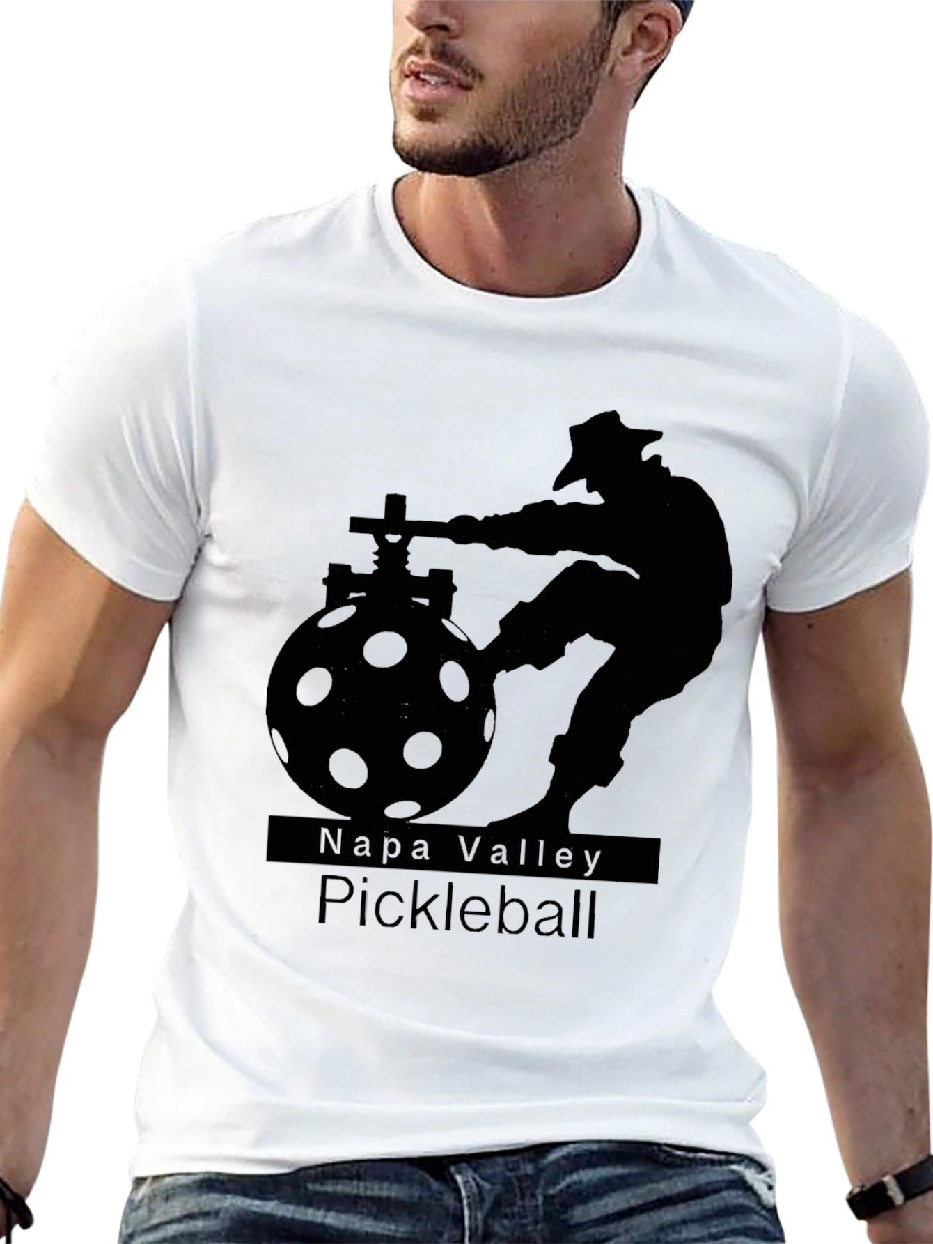Napa Valley Pickleball Black T-Shirt