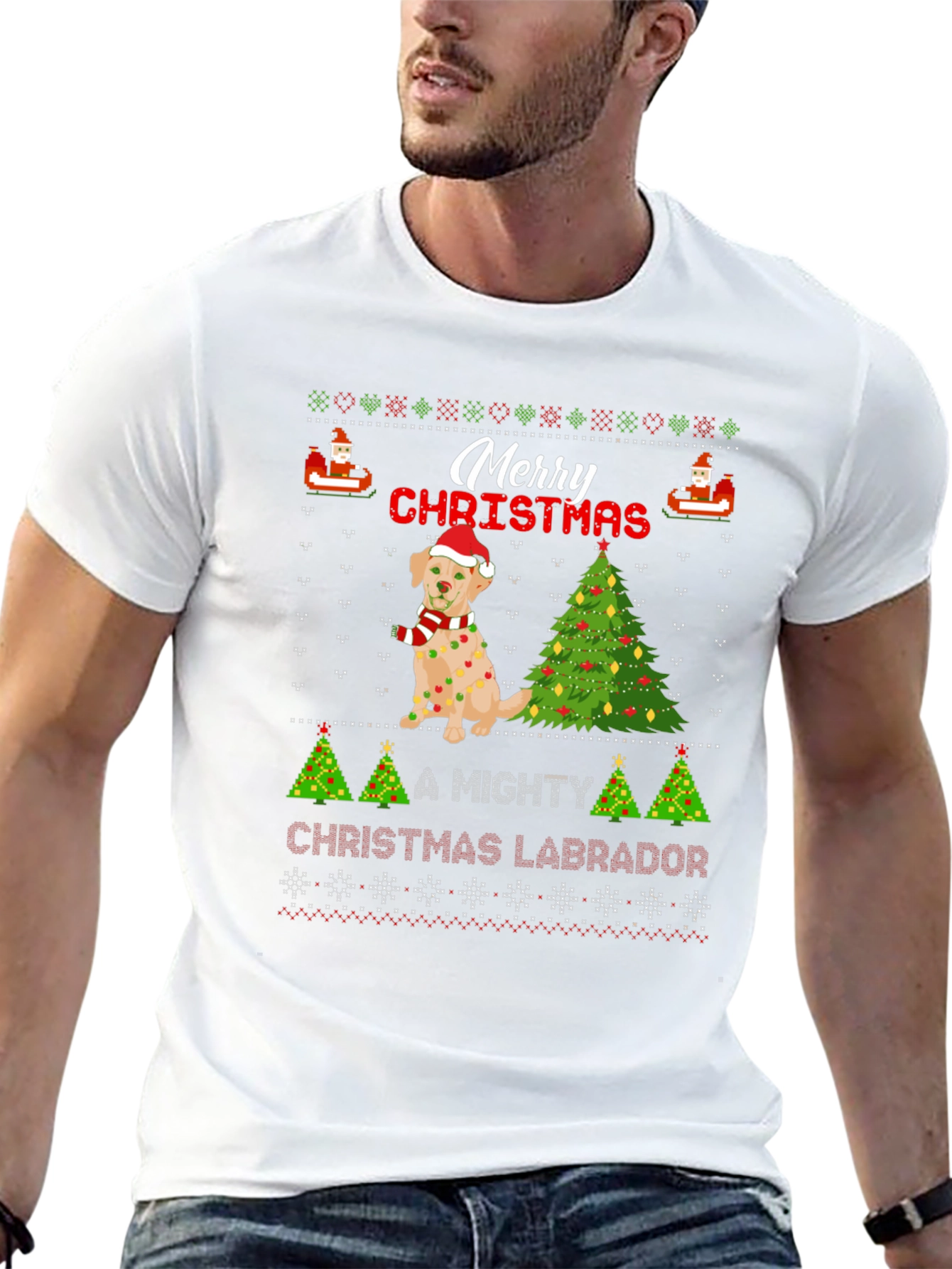 Merry Christmas Labrador T-Shirt