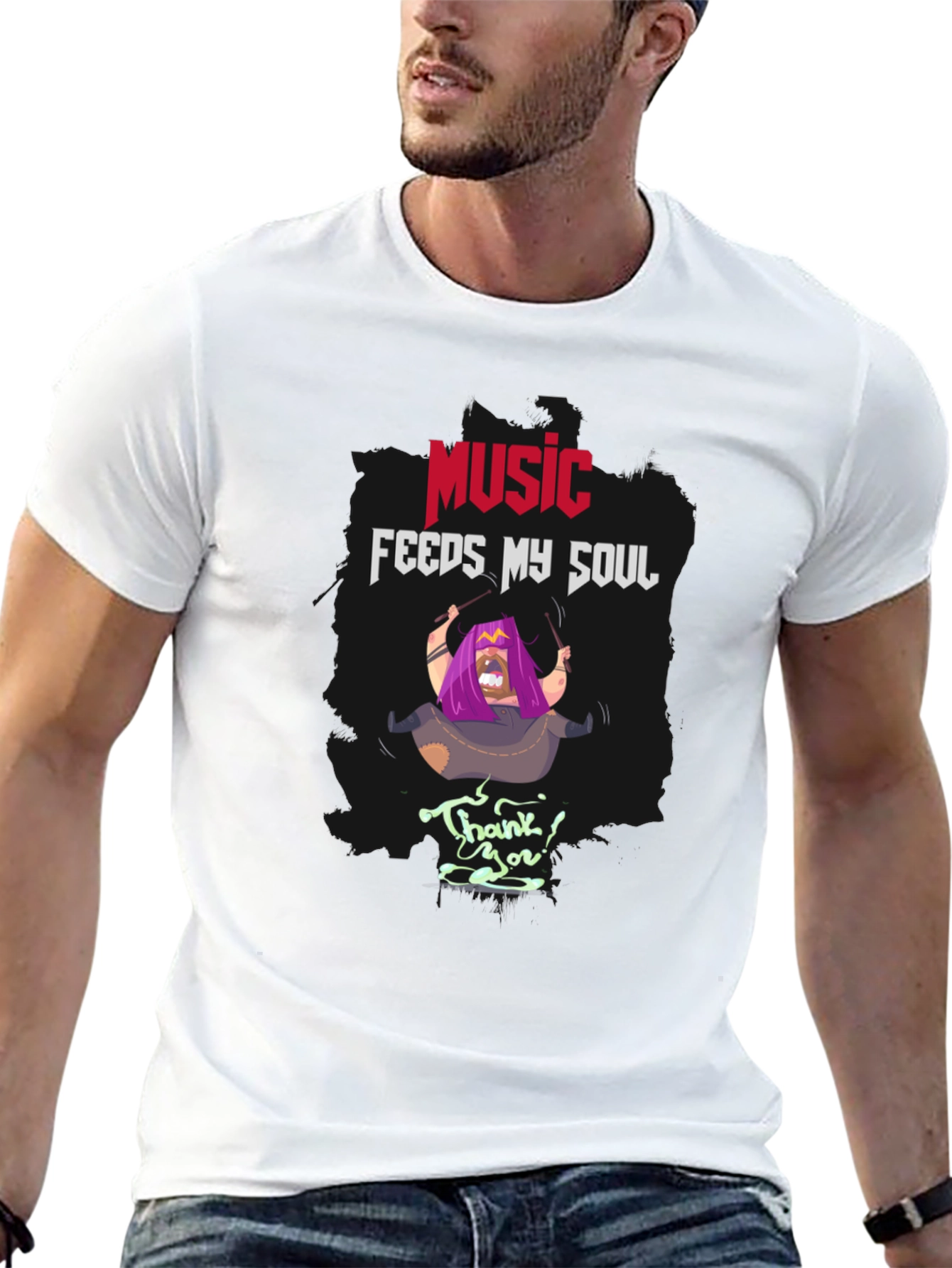 Music Feeds My Soul T-Shirt | Unique Graphic Tee