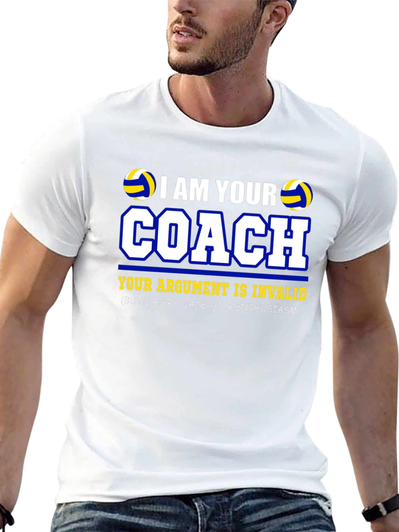 I AM YOUR COACH T-Shirt Volleyball Gift
