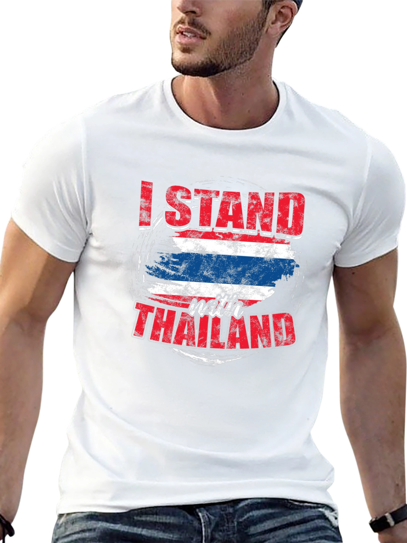 I Stand With Thailand Flag T-Shirt