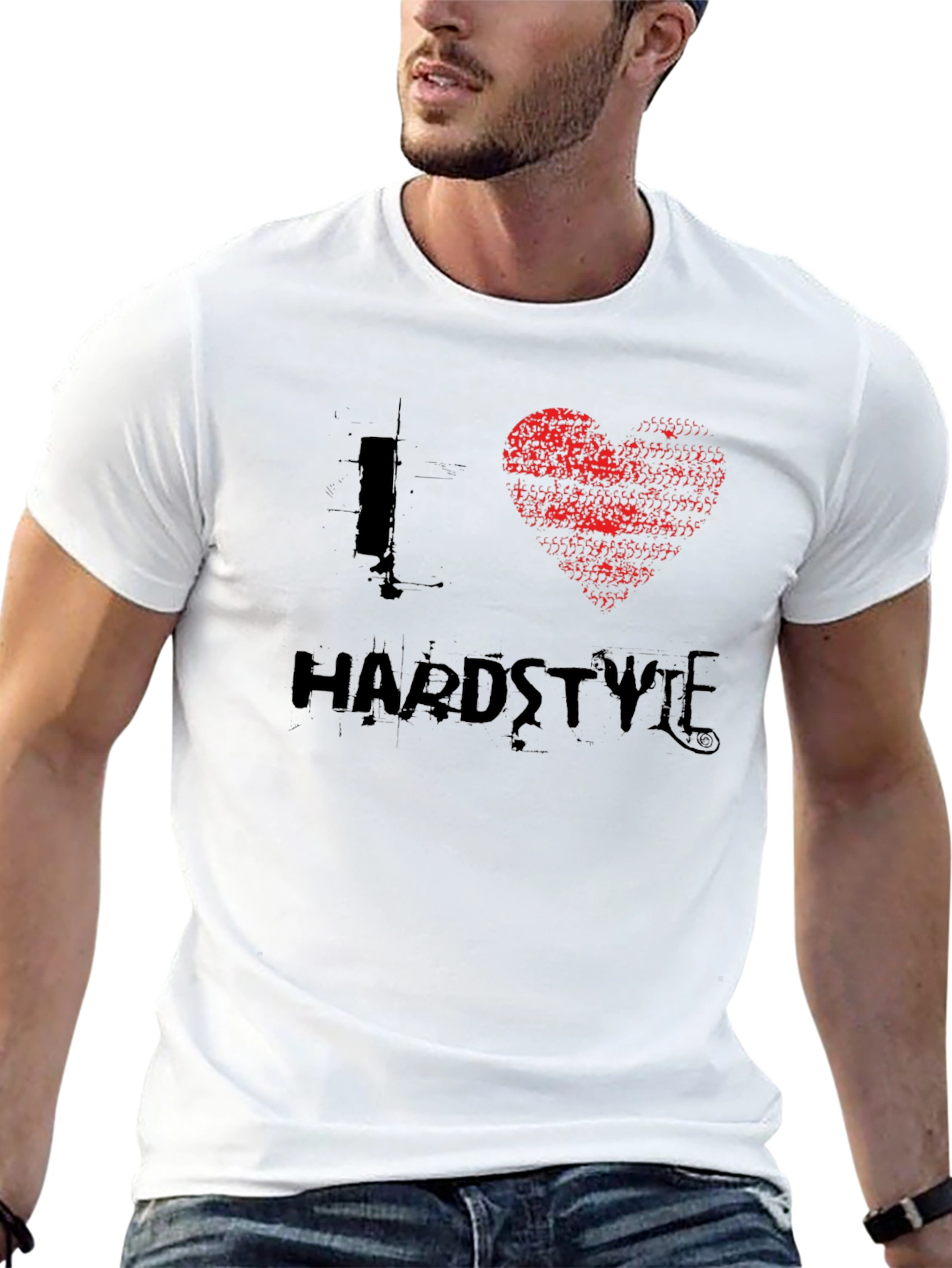 I Heart Hardstyle Black Graphic Tee