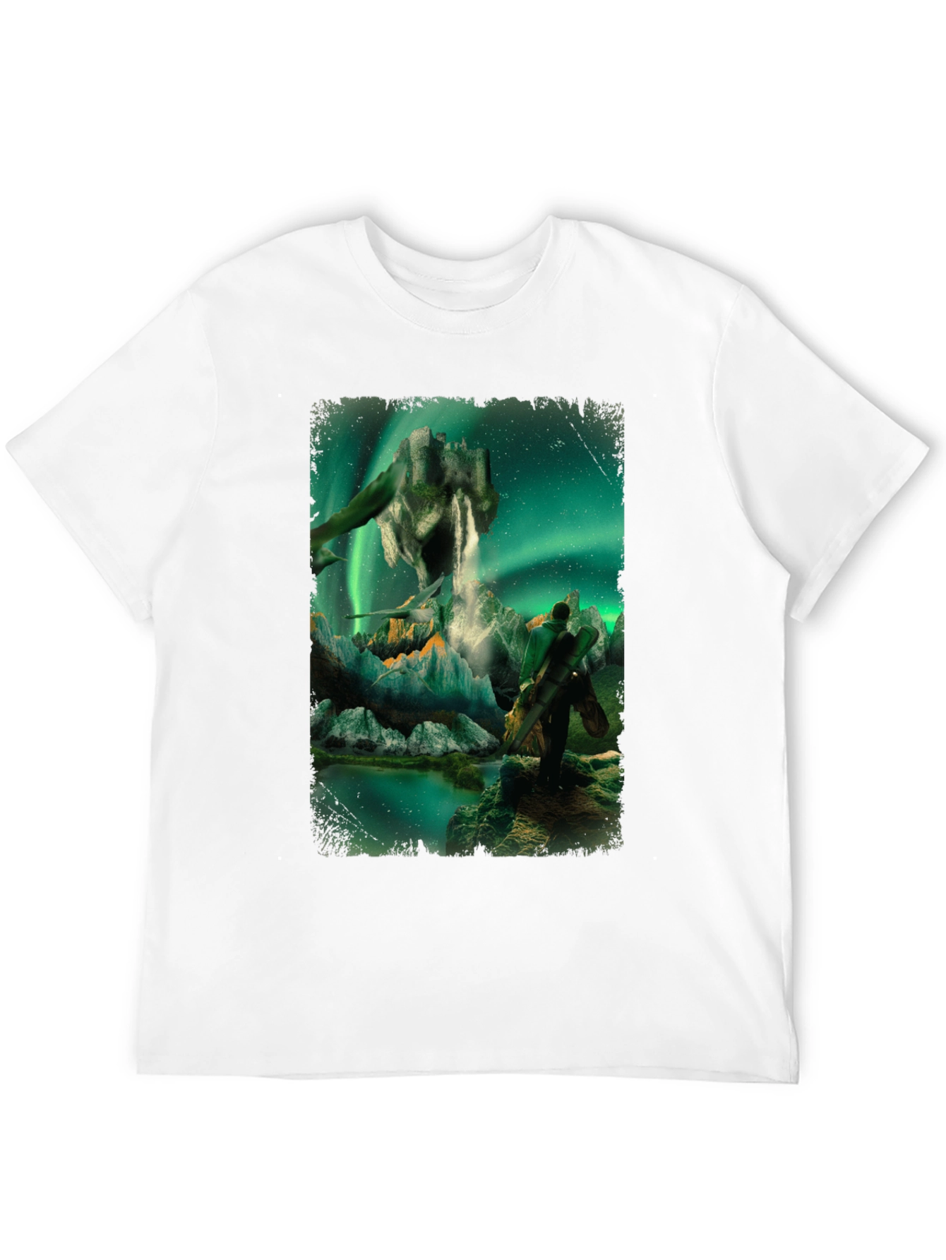 Aurora Fantasy T-Shirt - Surreal Landscape Design