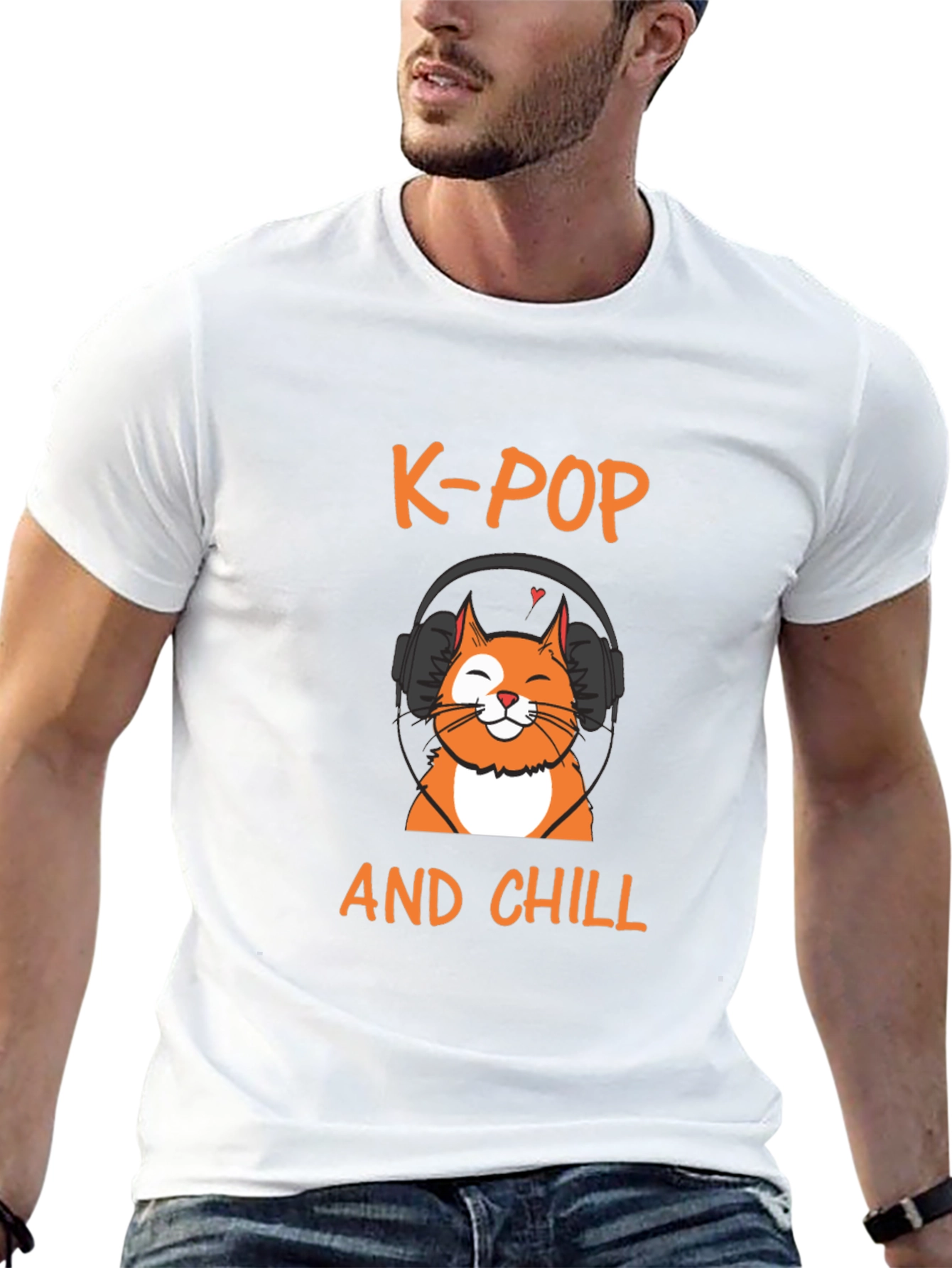 K-Pop and Chill T-Shirt - Cat Lover Edition