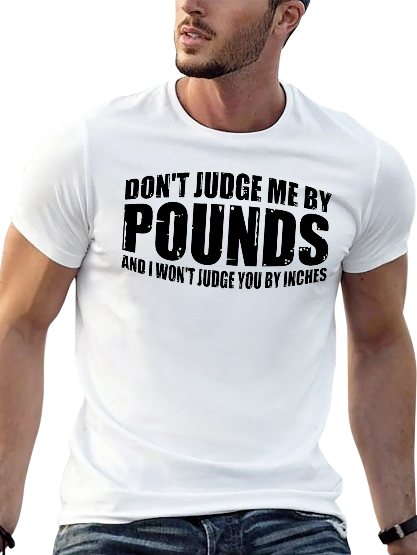 Dont Judge Me By Pounds Black T-Shirt