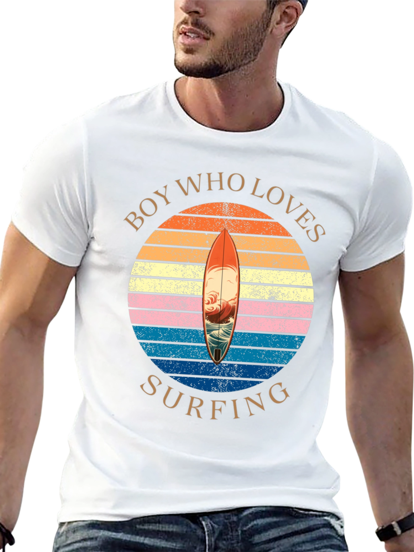 Boy Who Loves Surfing T-Shirt