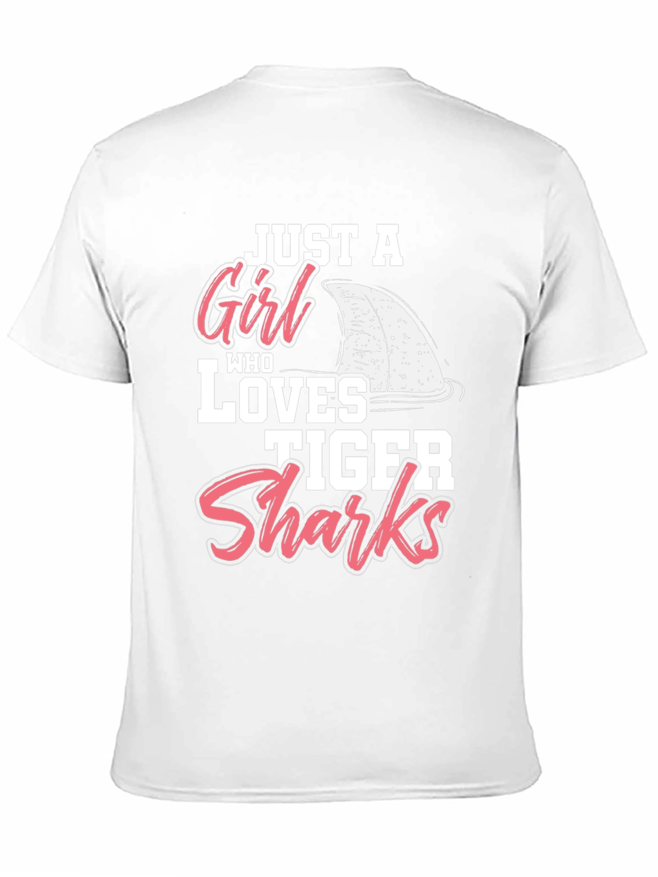 Tiger Shark Lover Graphic Tee - Black