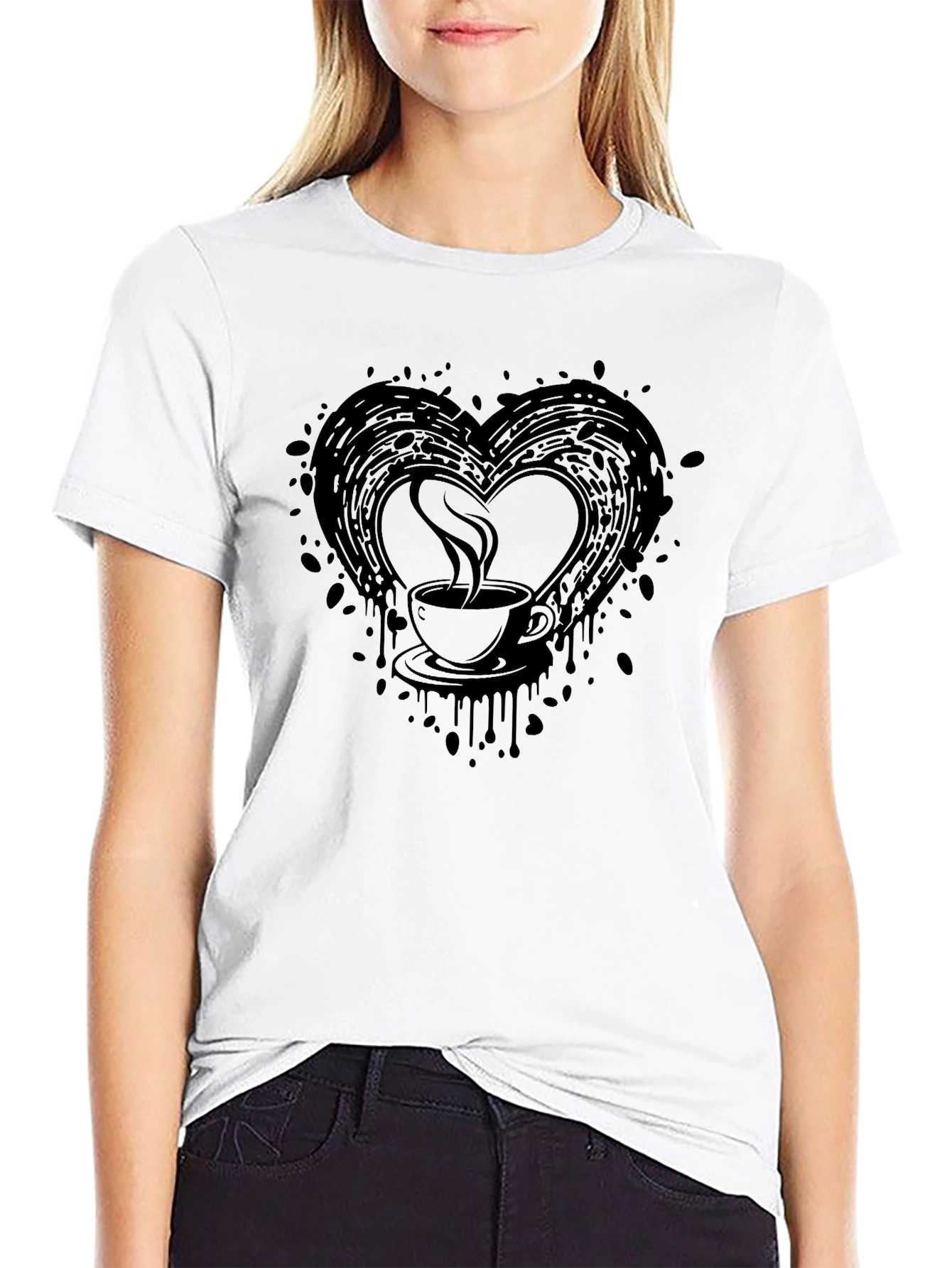 Coffee Love T-Shirt - Black Graphic Tee