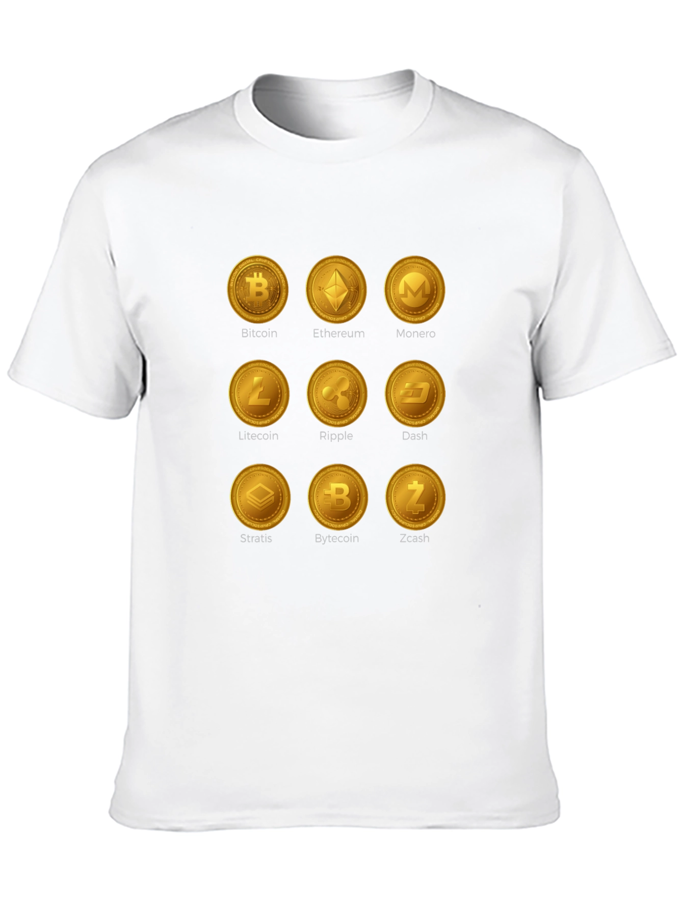 Crypto Coins Graphic T-Shirt