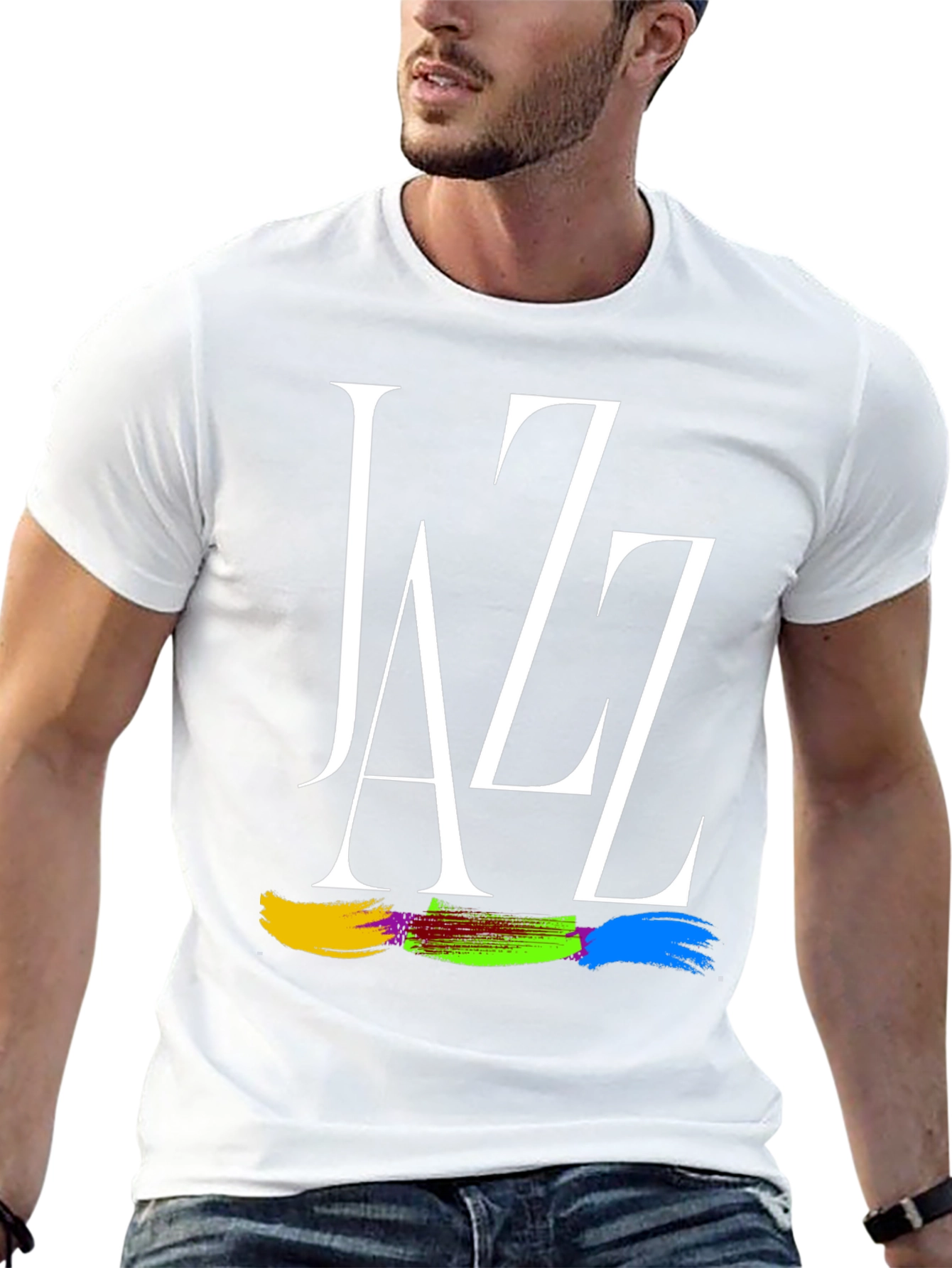 Jazz Graphic Print Black T-Shirt