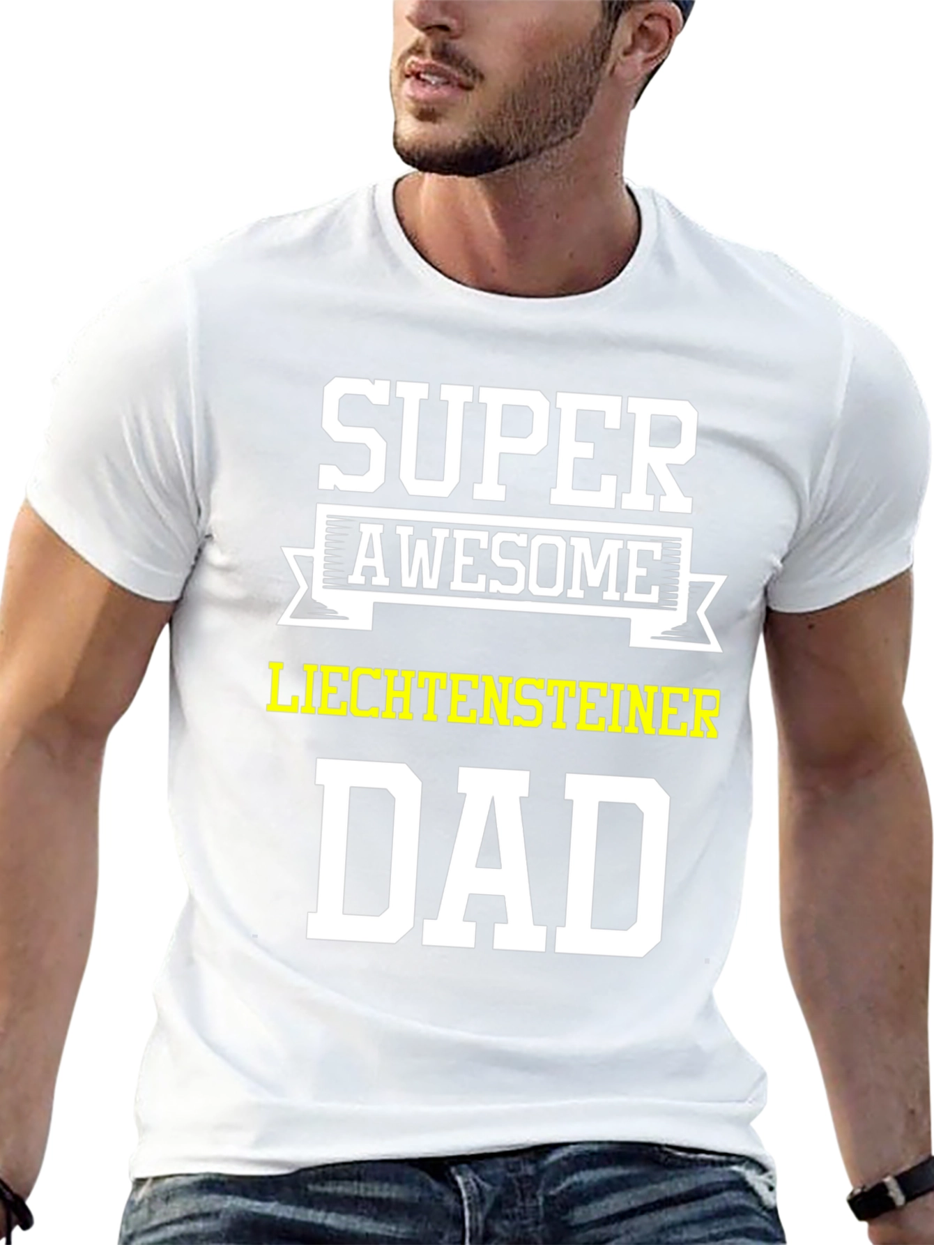 Super Awesome Liechtensteiner Dad T-Shirt