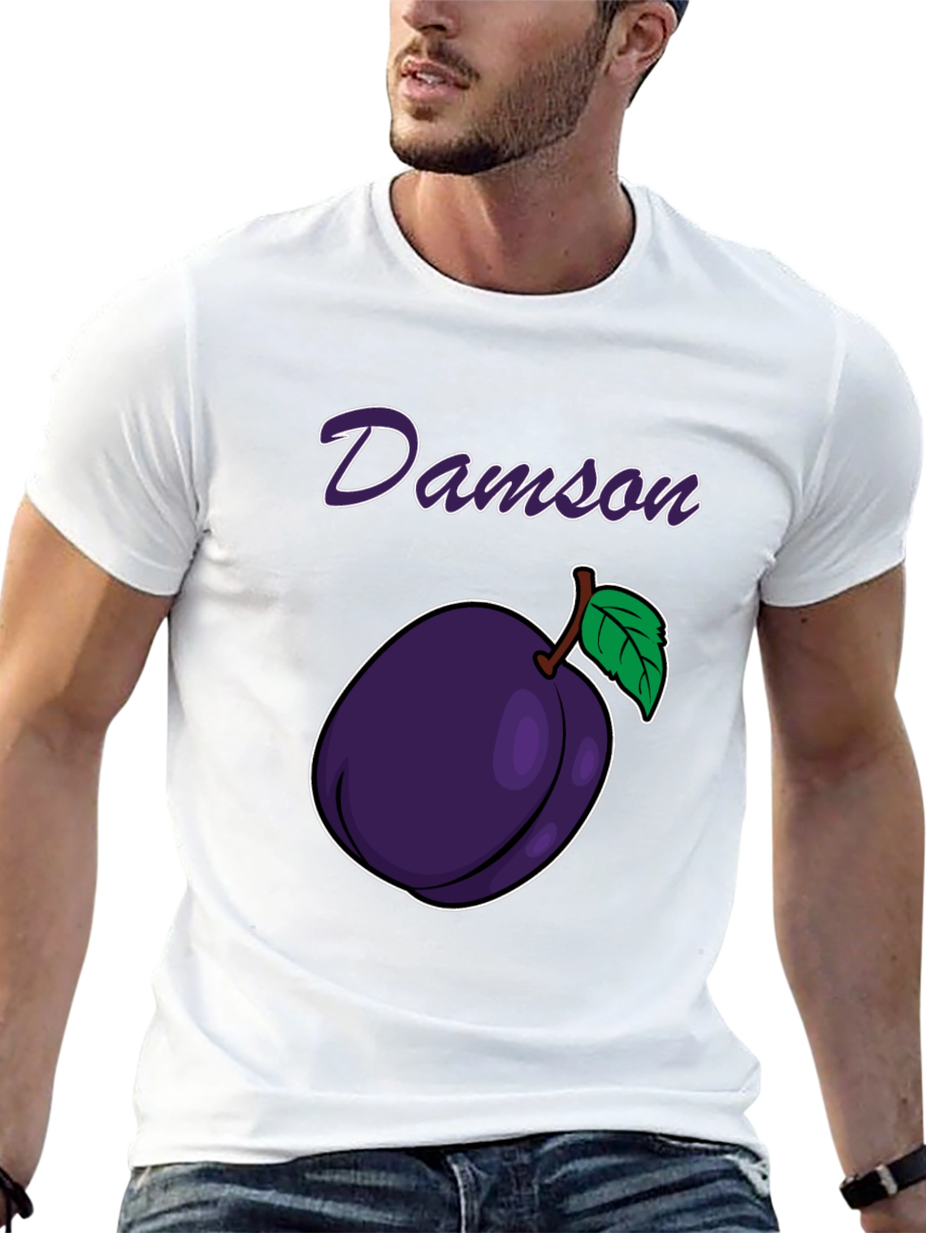 Damson Plum Graphic Tee - Black T-Shirt