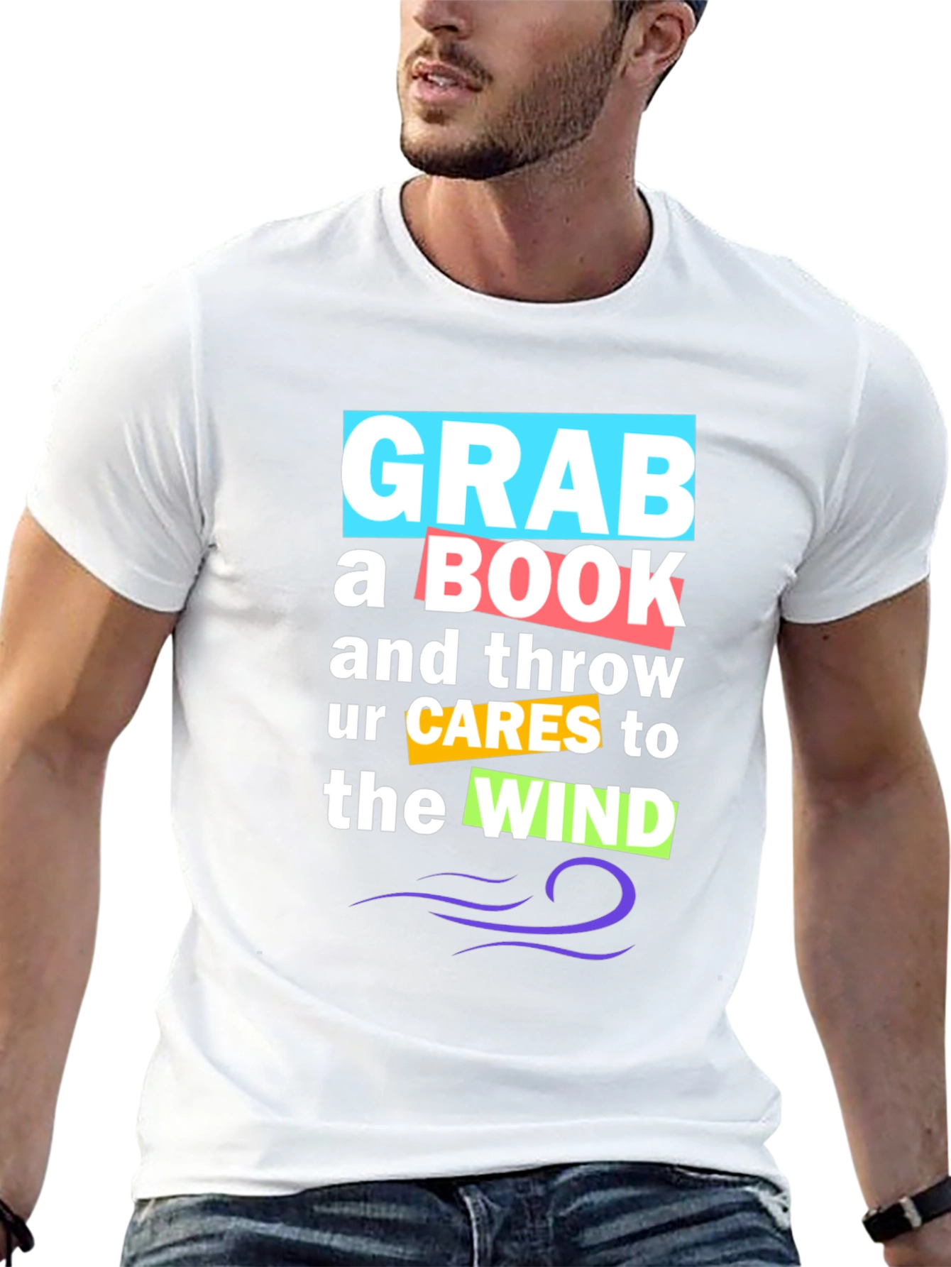 Grab a Book Graphic Tee - Stylish Comfort