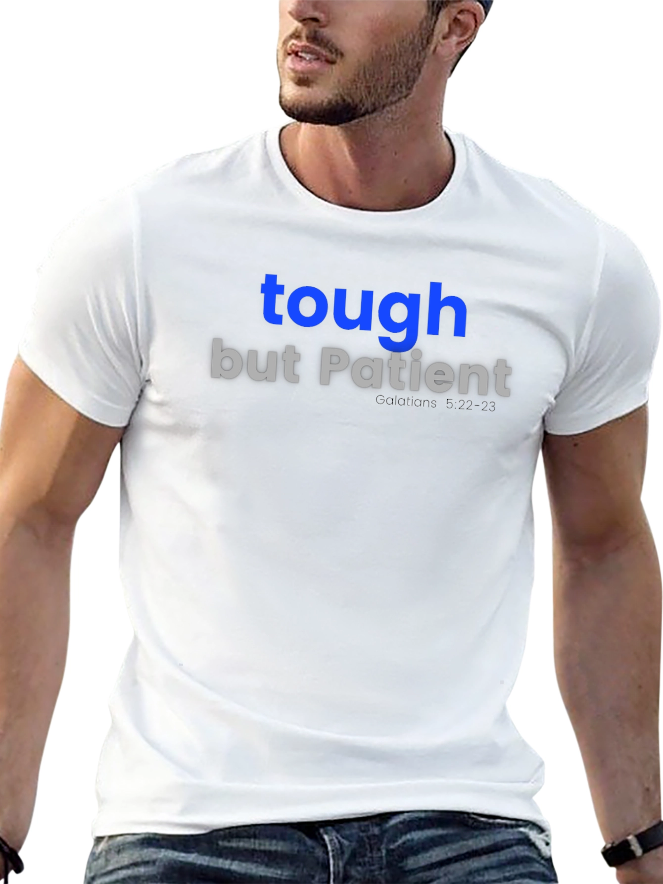Tough But Patient Graphic Tee - Mens Black T-Shirt