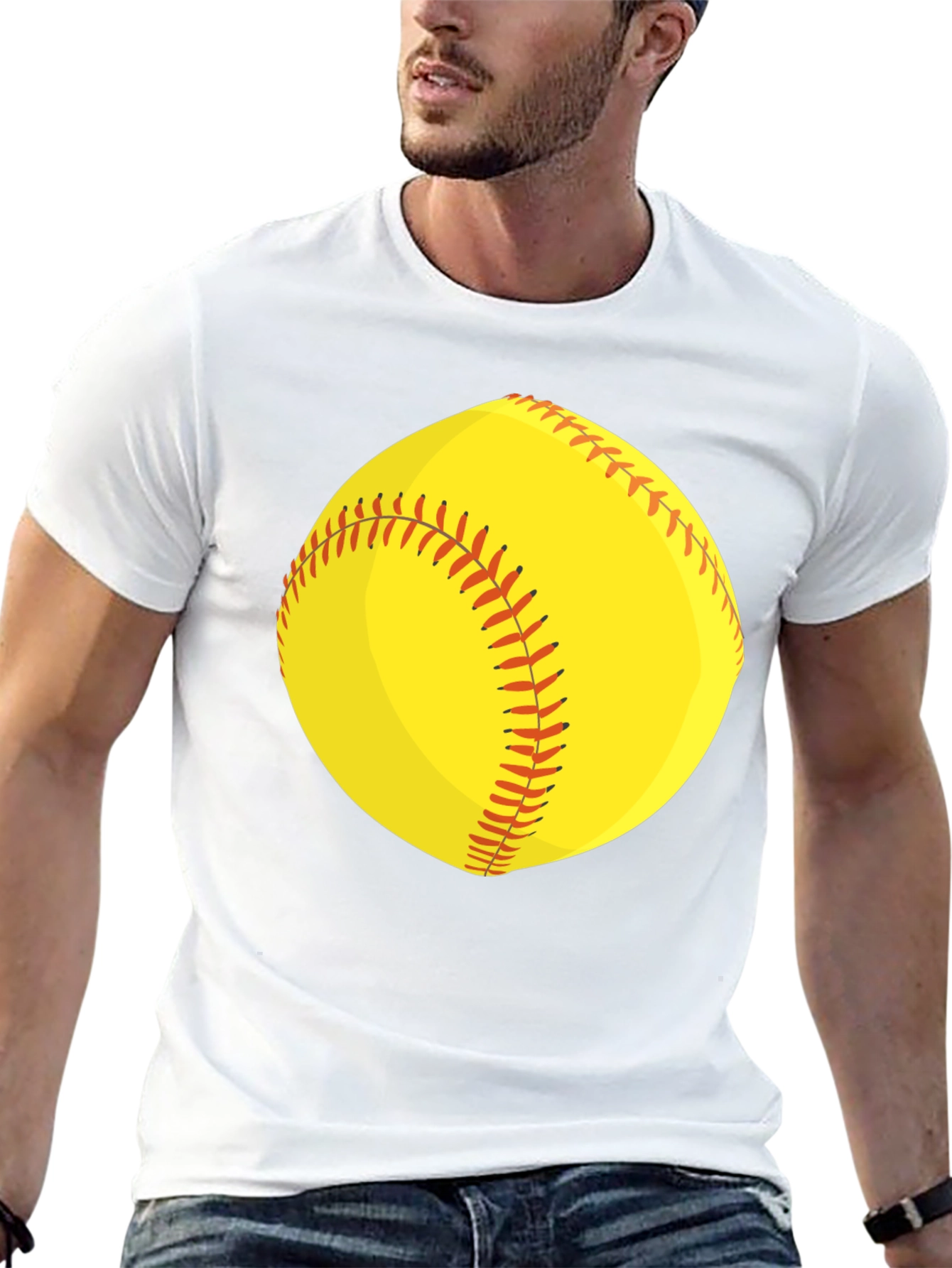 Softball Graphic Tee - Black
