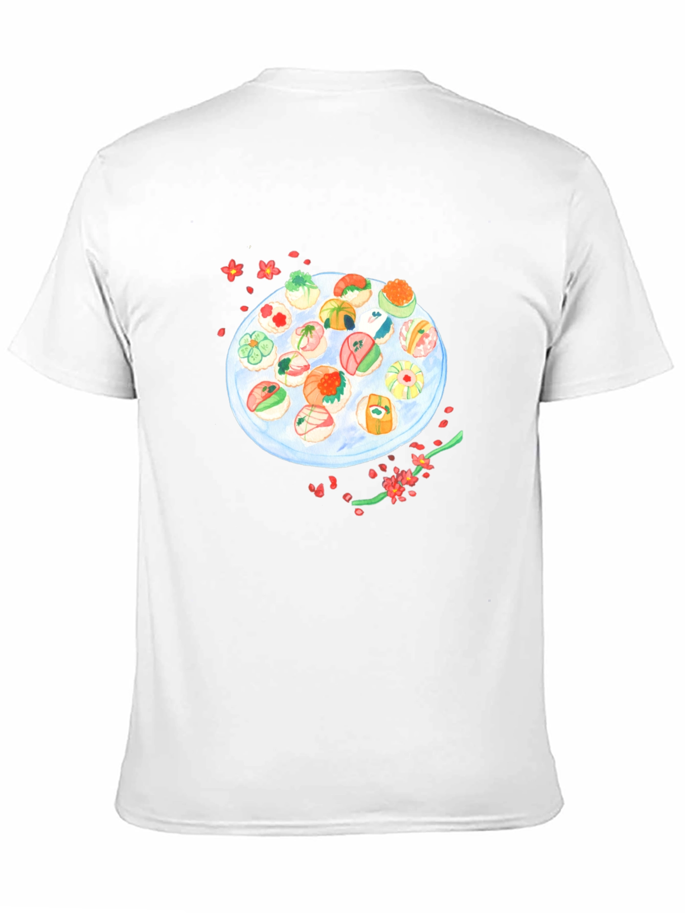 Sushi Plate T-Shirt - Unique Foodie Design