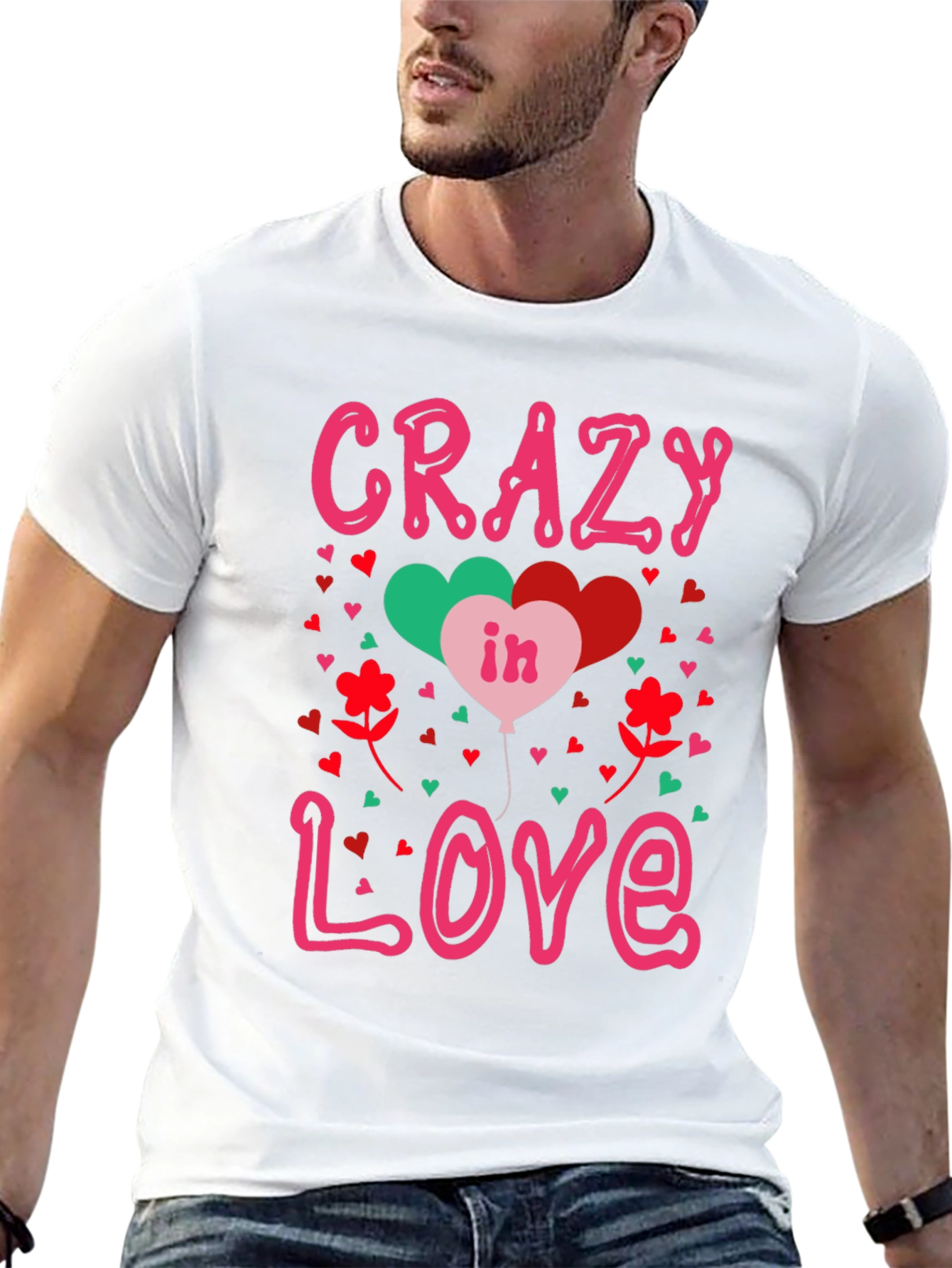 Crazy in Love Valentines Graphic Tee