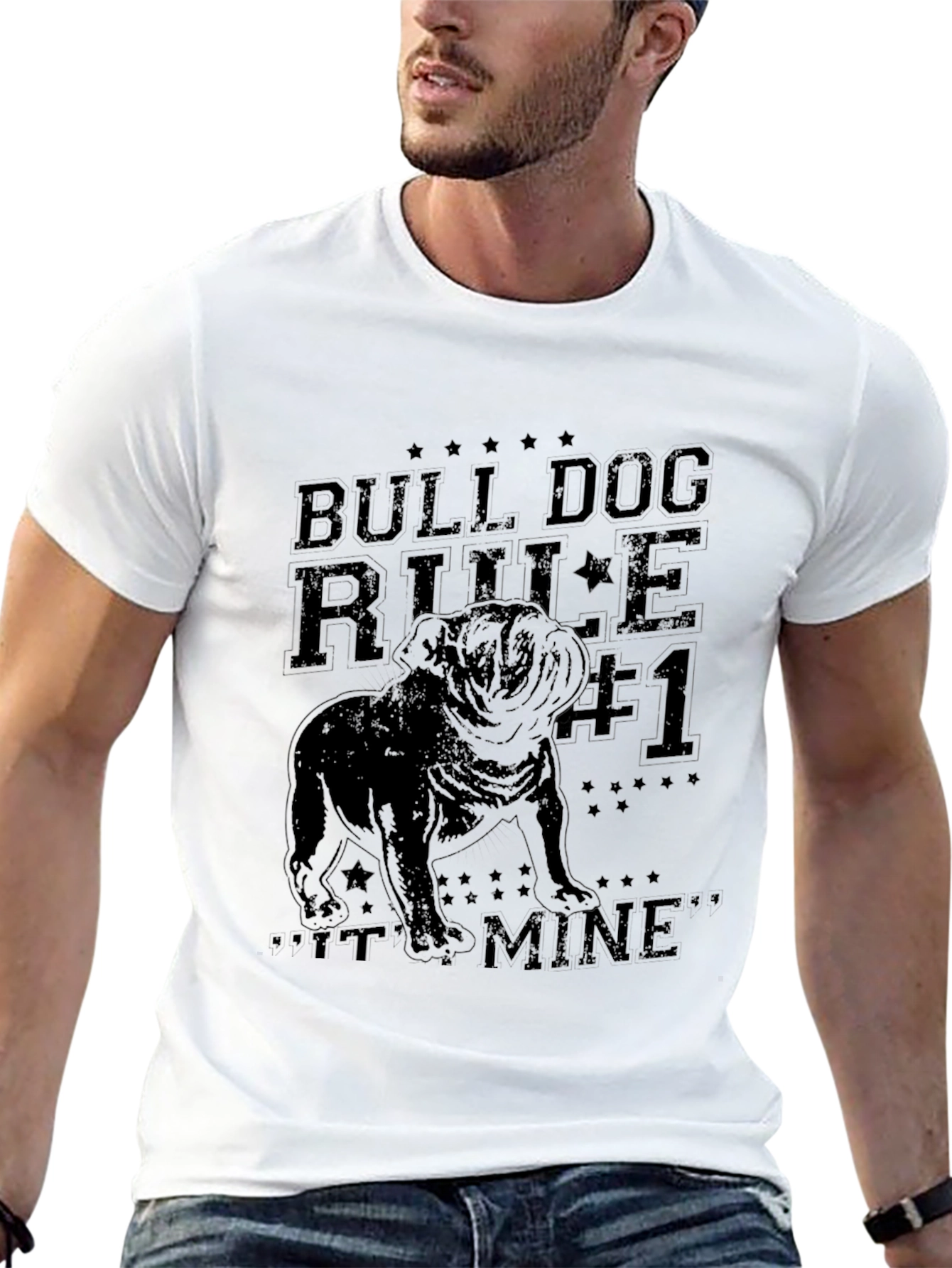Bulldog Rule #1 T-Shirt - Its Mine! Graphic Tee