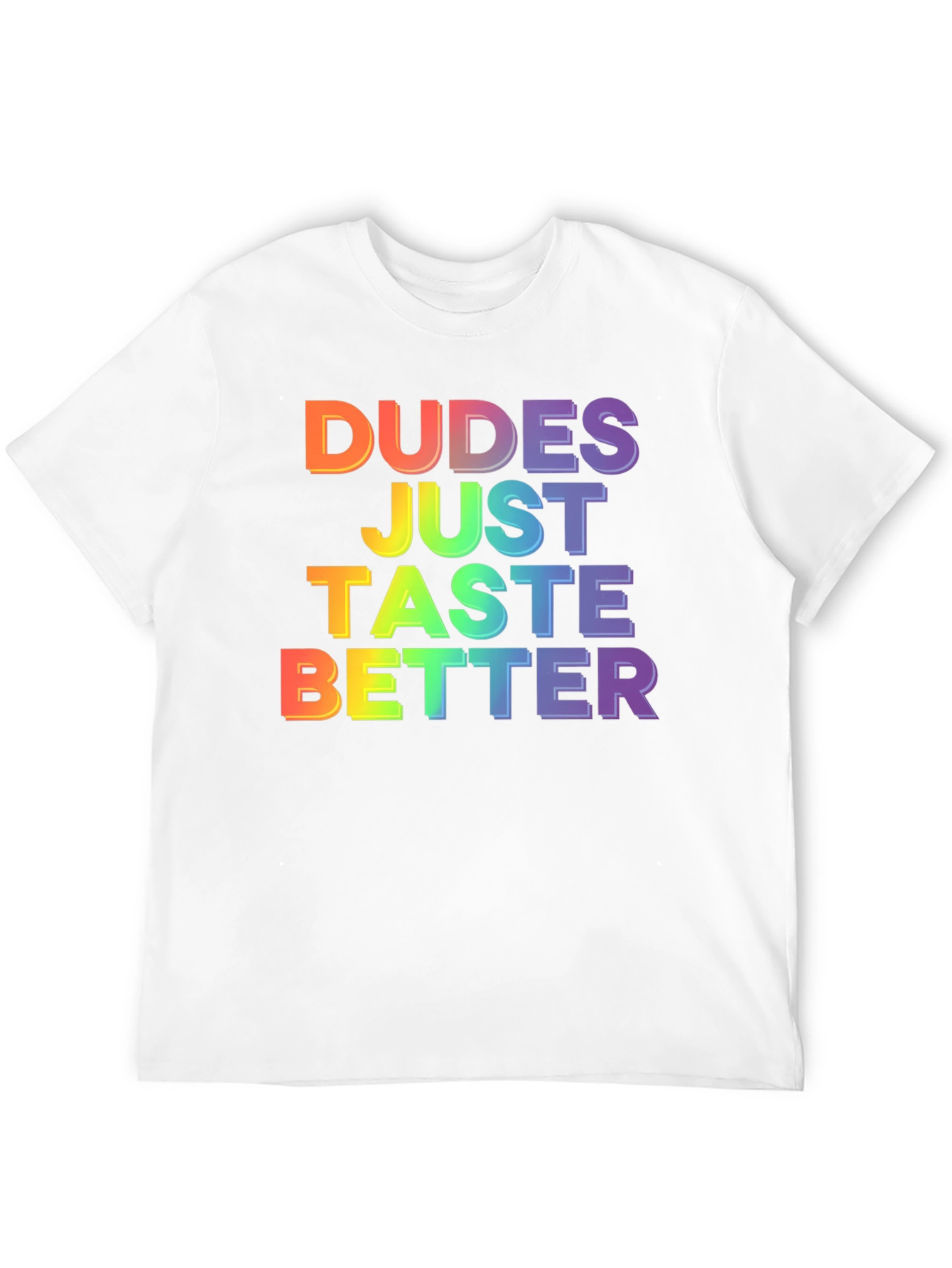 Dudes Taste Better Graphic Tee - Pride LGBTQ T-Shirt