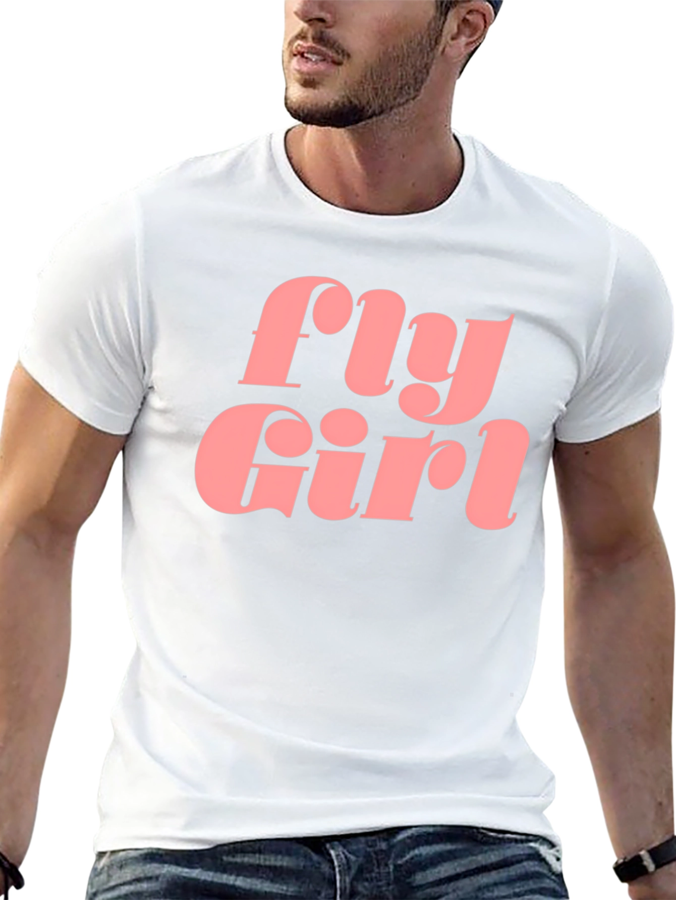Fly Girl Graphic Tee - Retro Style Black T-Shirt