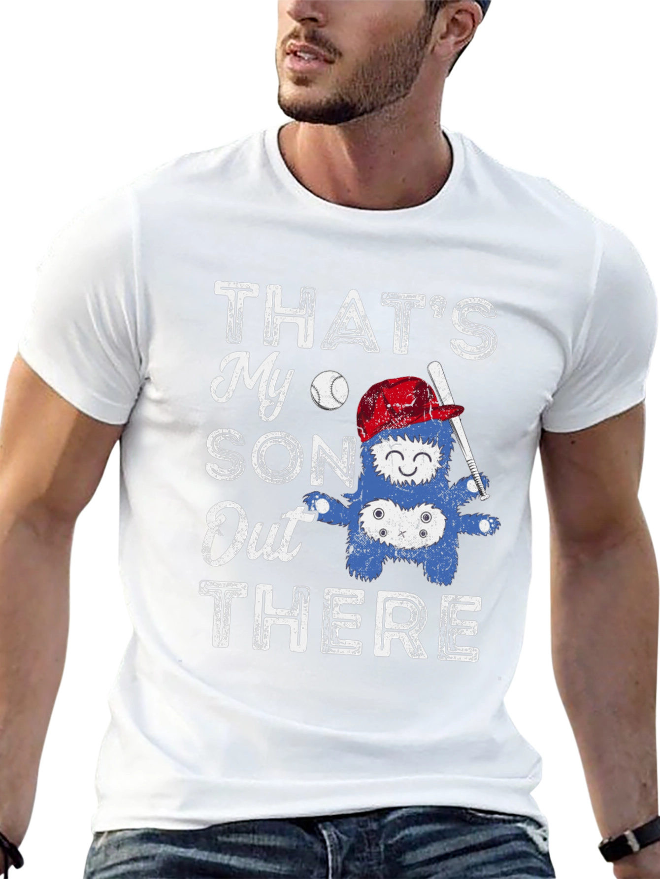 Thats My Son Out There Baseball Graphic T-Shirt