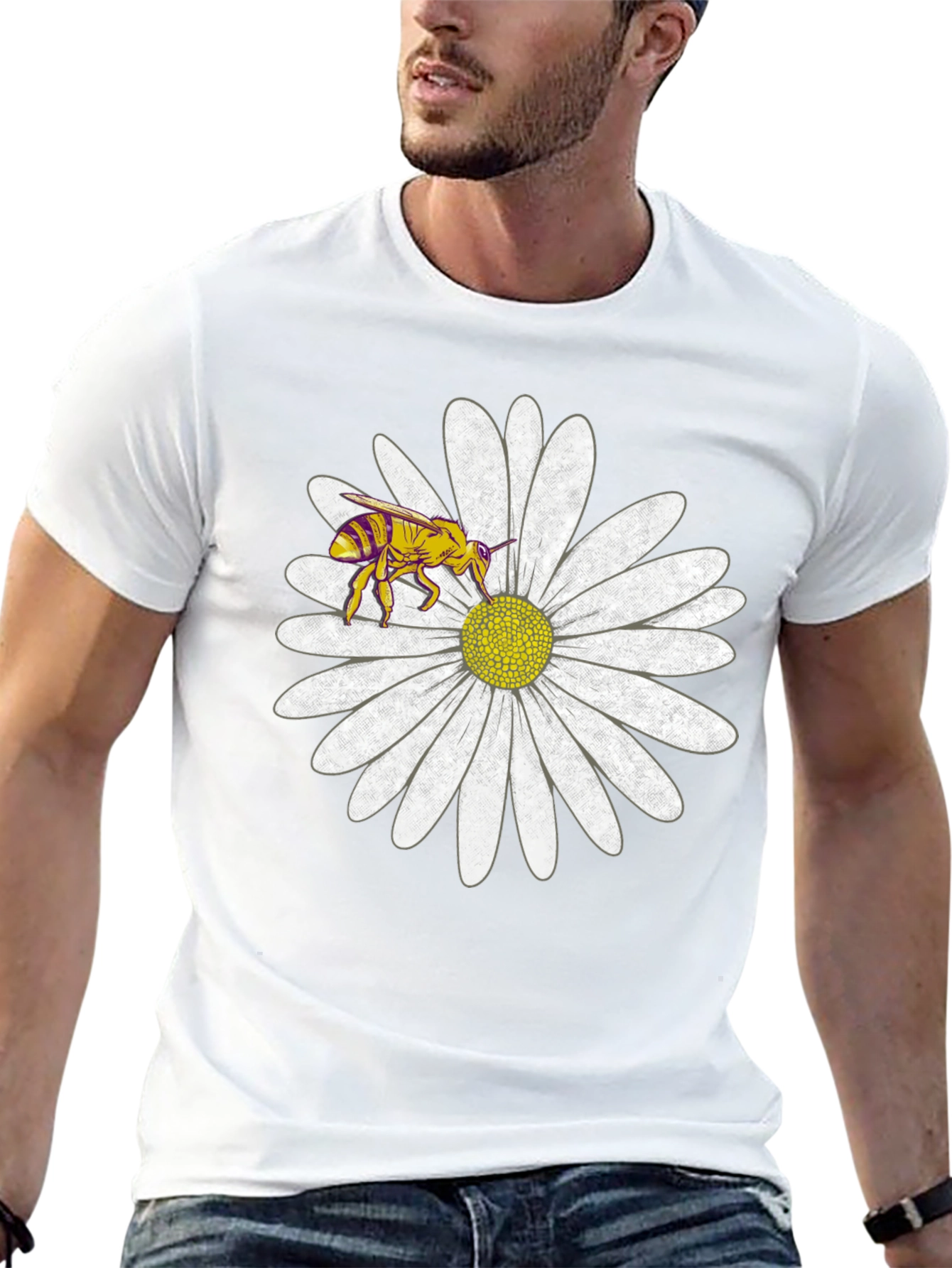 Bee and Daisy Graphic T-Shirt