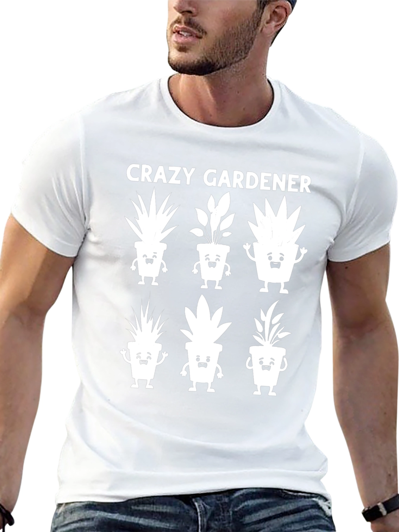 Crazy Gardener Graphic Tee - Fun Plant Lover Shirt