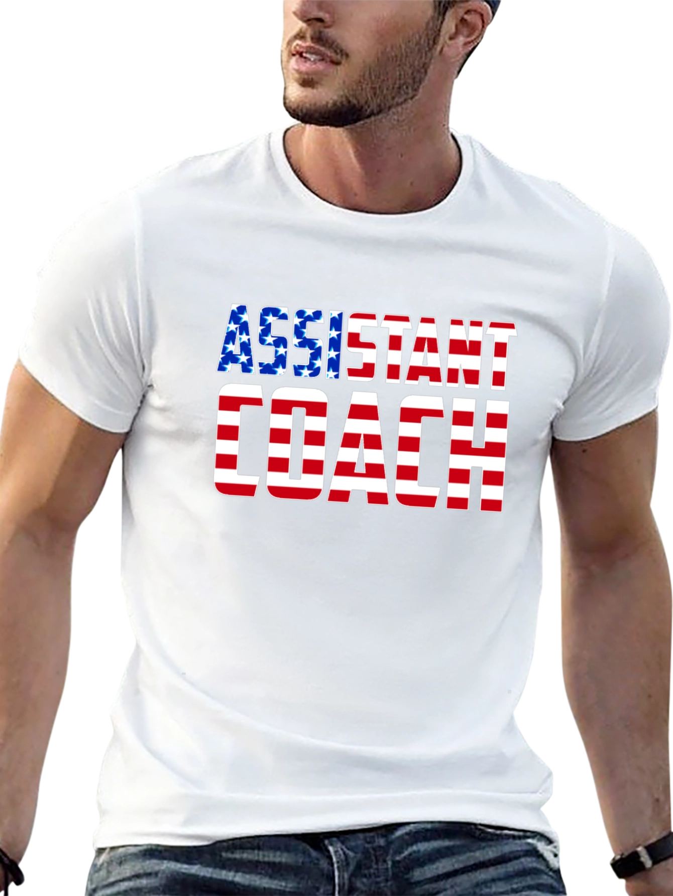 Assistant Coach USA Flag T-Shirt